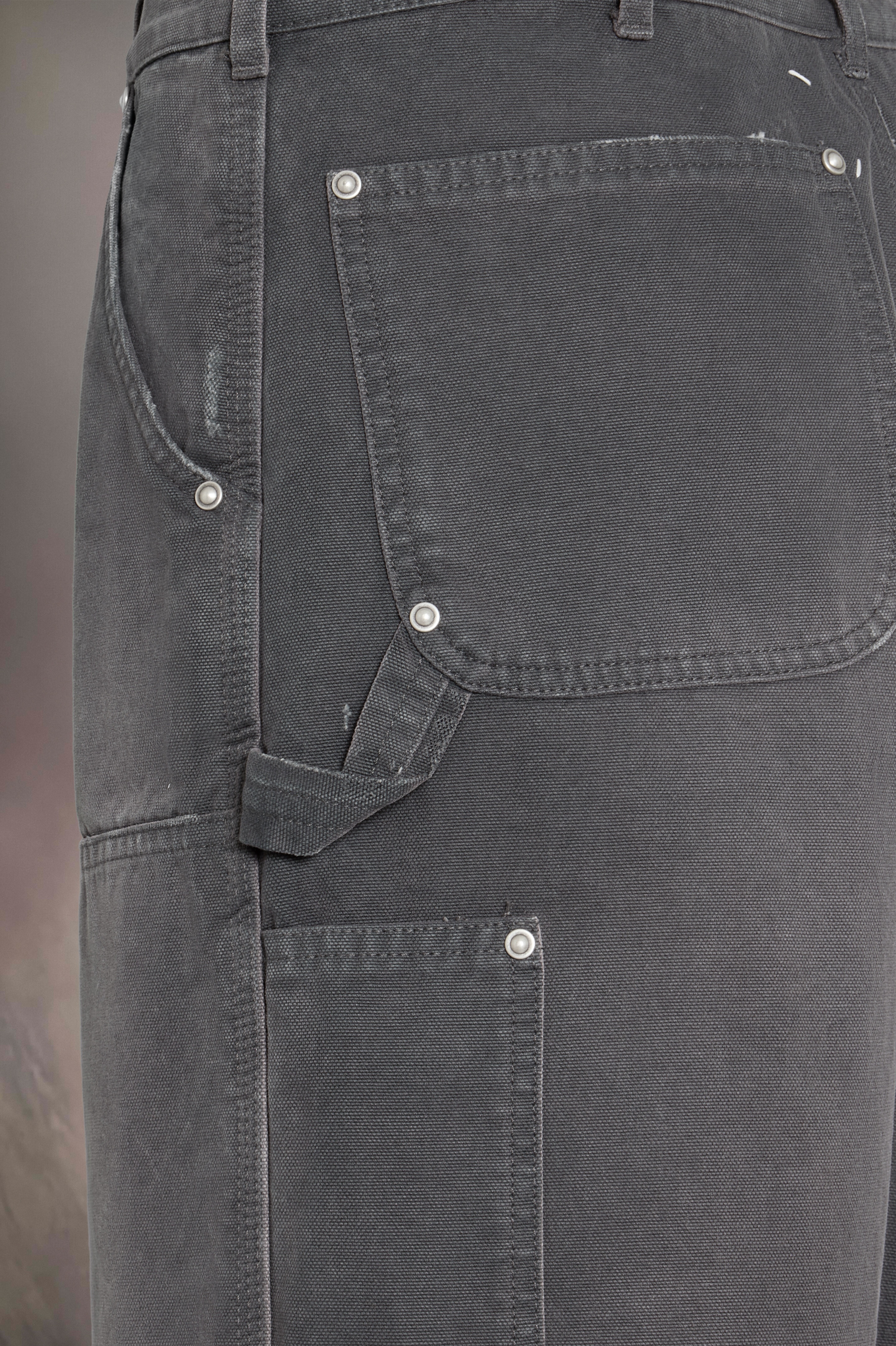 Stud denim shorts - 5