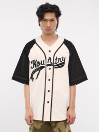 Kapital Bone Densed Jersey Baseball Shirt | hlorenzo