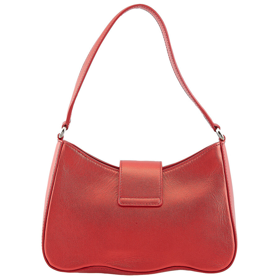 Furla 1927 Wave Metallic Leather Shoulder Bag - 4