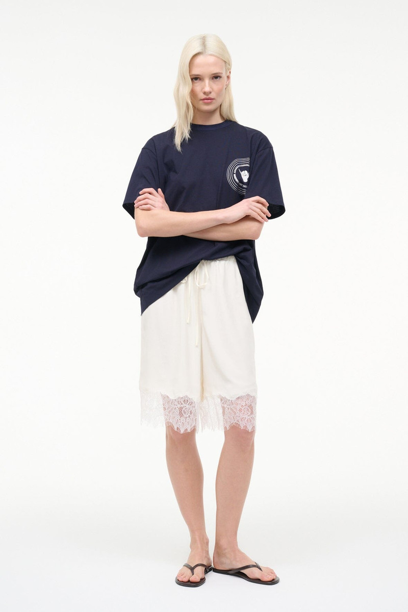 STAUD VERANO SILK SHORT WHITE 1