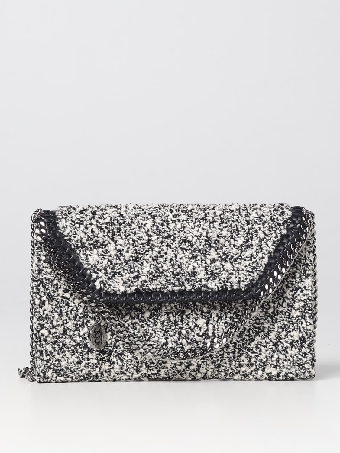 Stella McCartney bag in bouclé fabric with chain link - 1