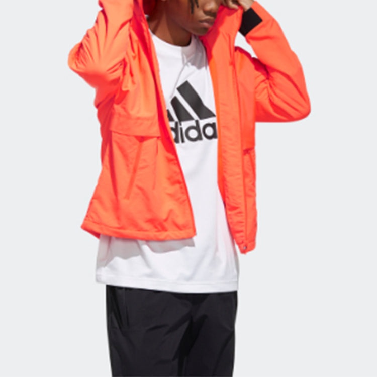 adidas O2 Wb Cb Sports Jacket Orange Red FM9420 - 4