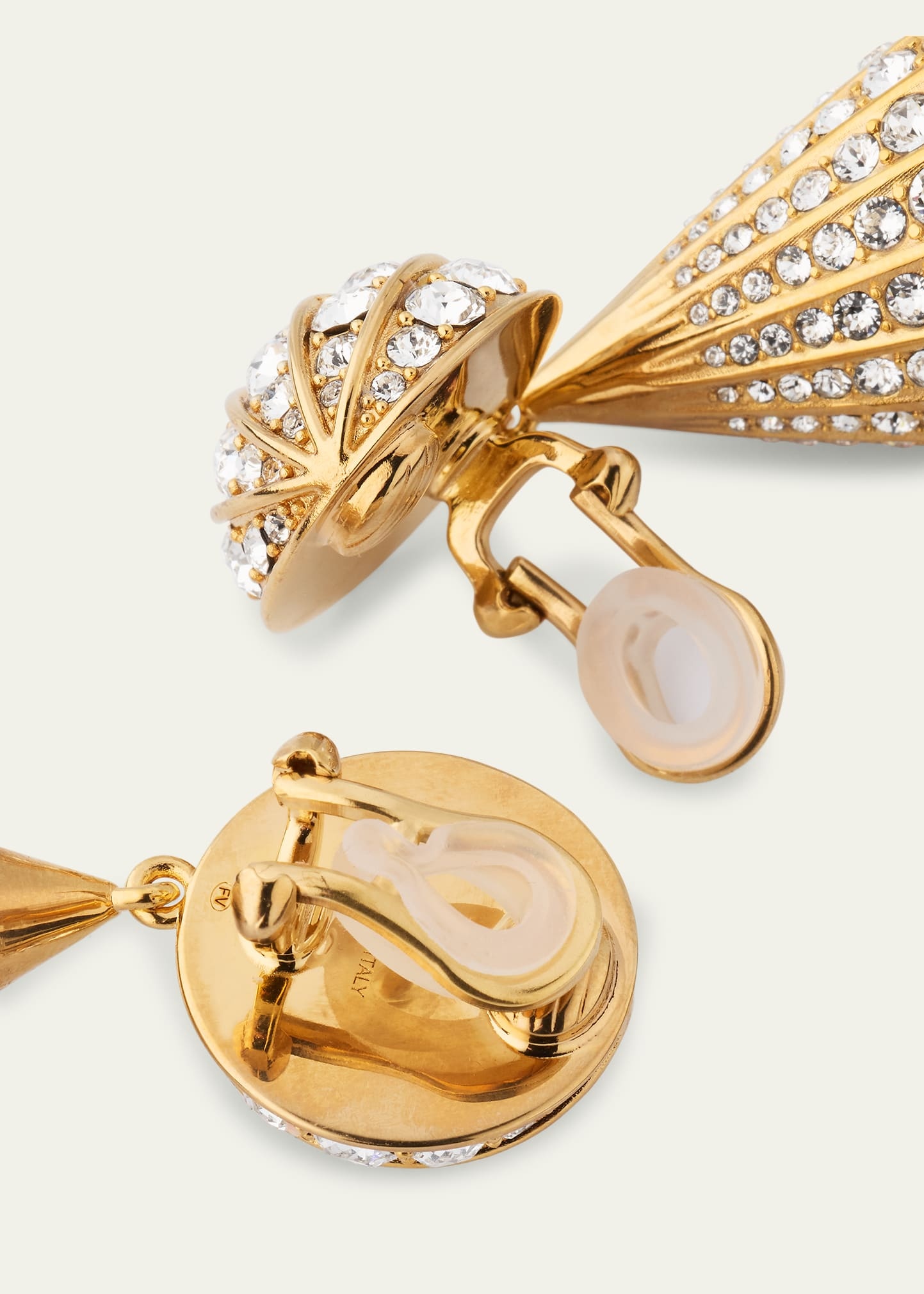 Famiglia Swarovski Crystal Drop Clip Earrings - 3