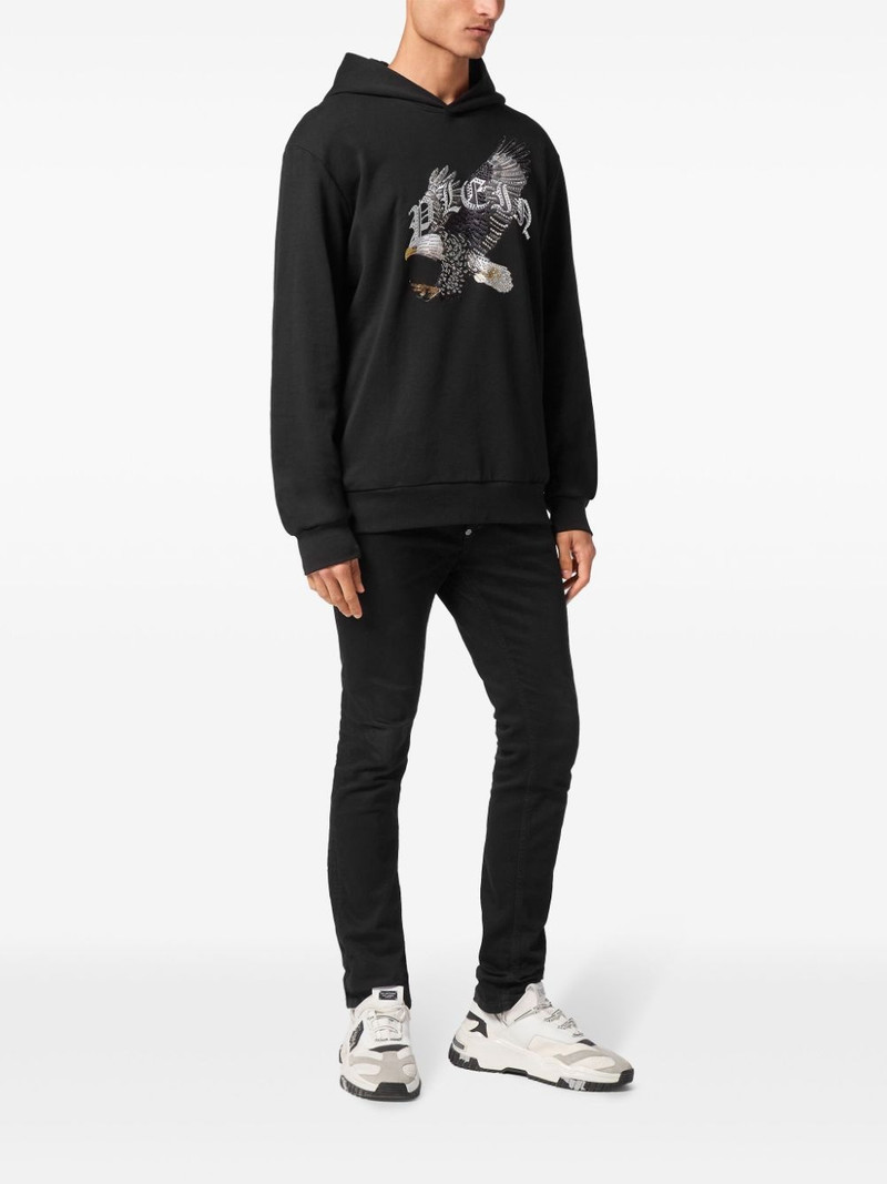 PHILIPP PLEIN eagle-print hoodie outlook