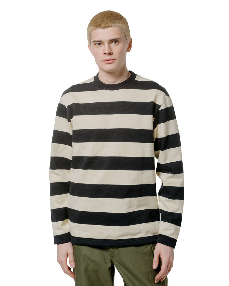 The Real McCoys BC24101 Buco Stripe Racing Jersey Black/White outlook