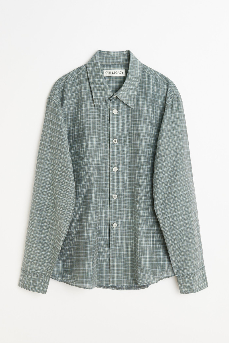Beyond Shirt 피크닉 체크 코튼 실크 1