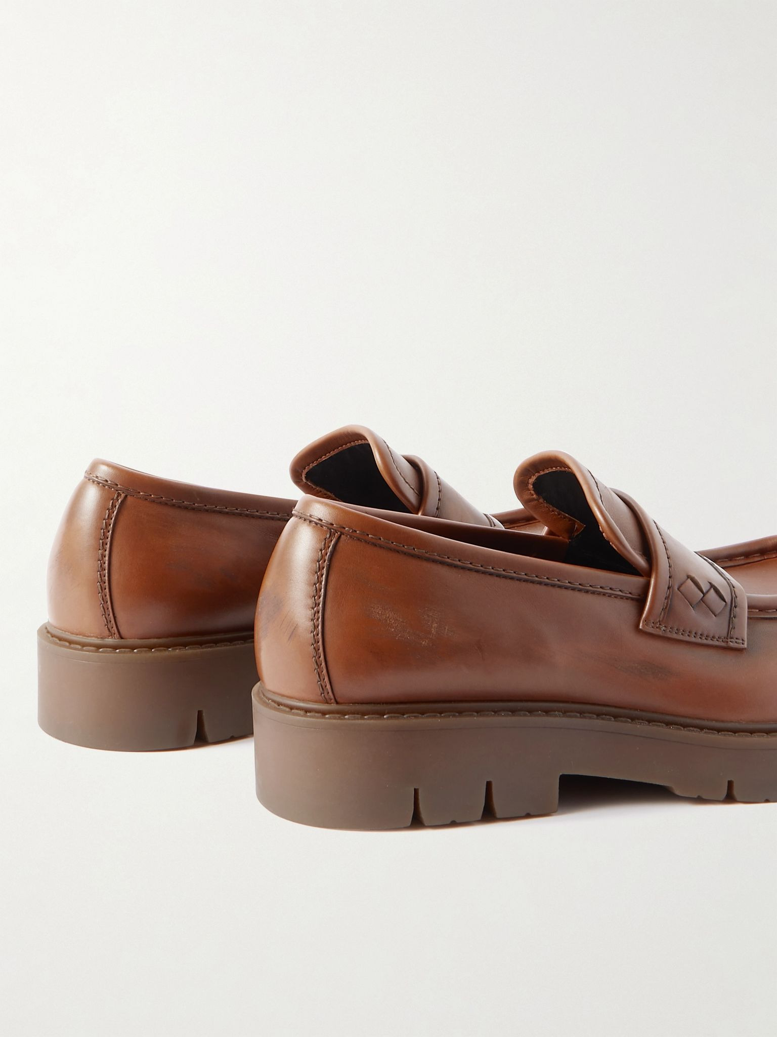 Haddock Leather Loafers Brown - 5