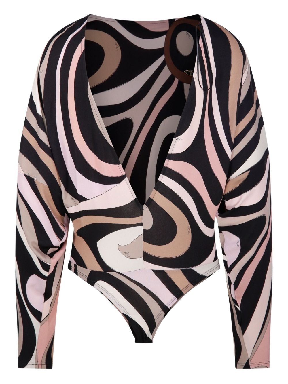 Marmo-print bodysuit - 2
