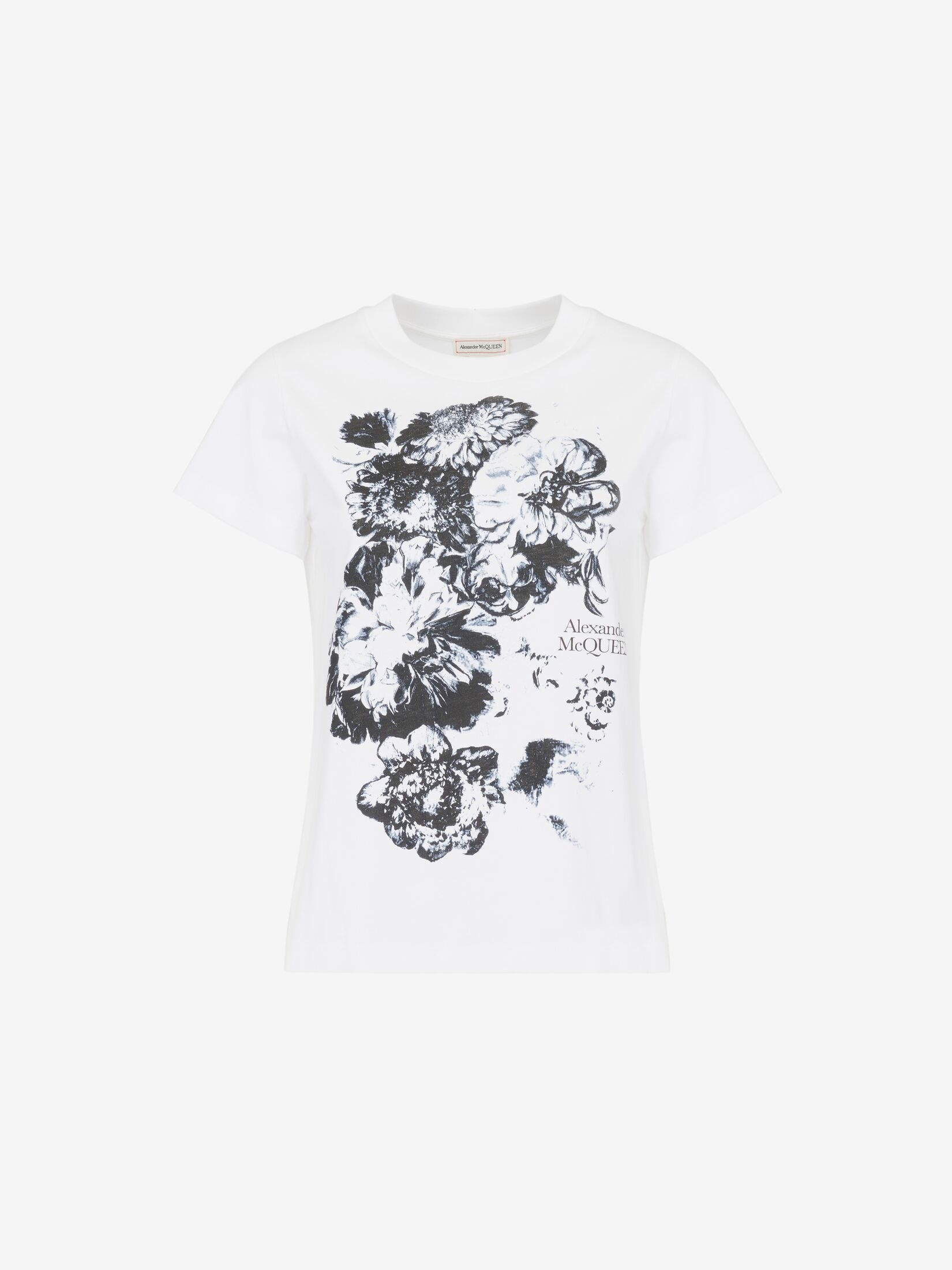 Women's Chiaroscuro Fitted T-shirt in White - 1