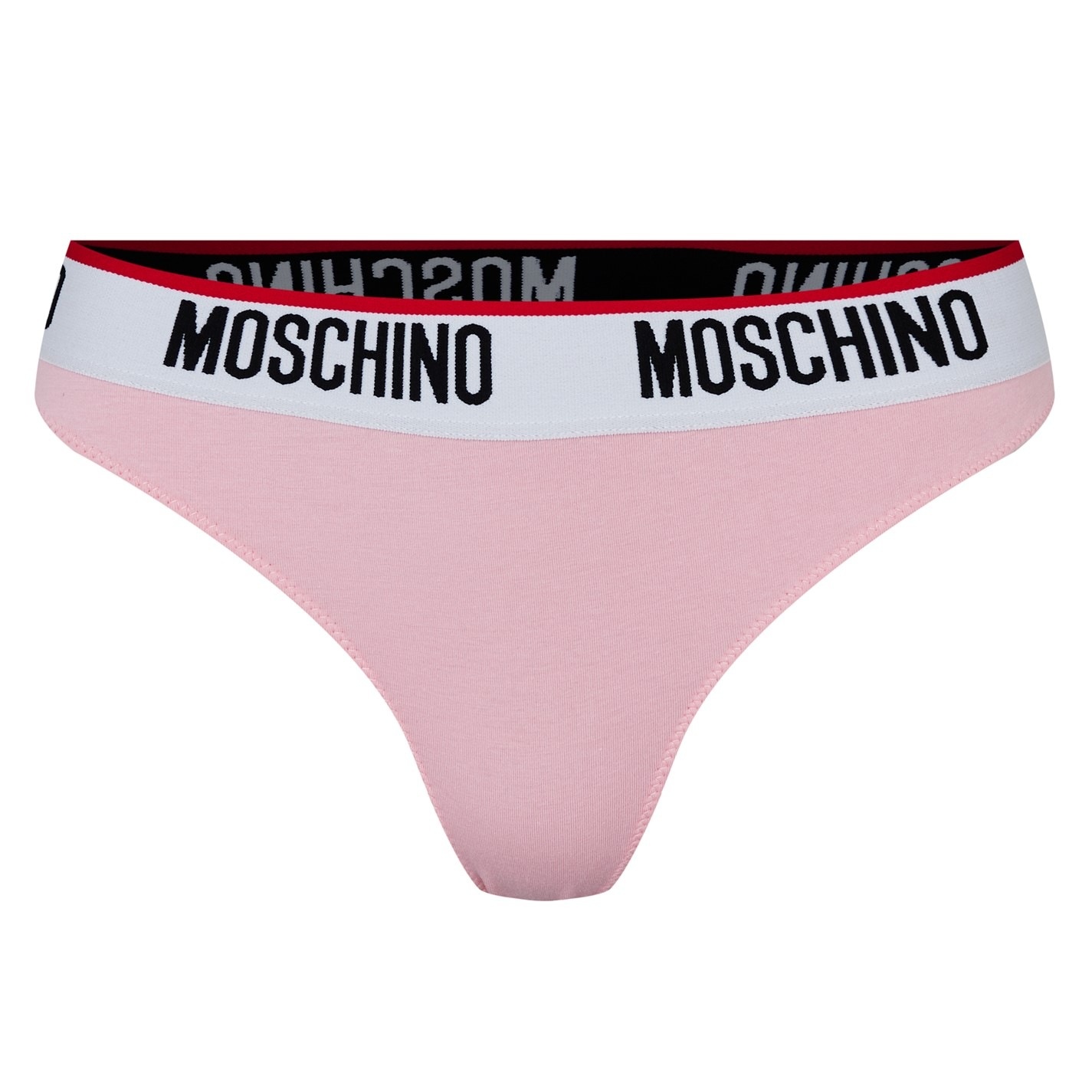 Moschino Logo-tape Triangle Bra in Metallic