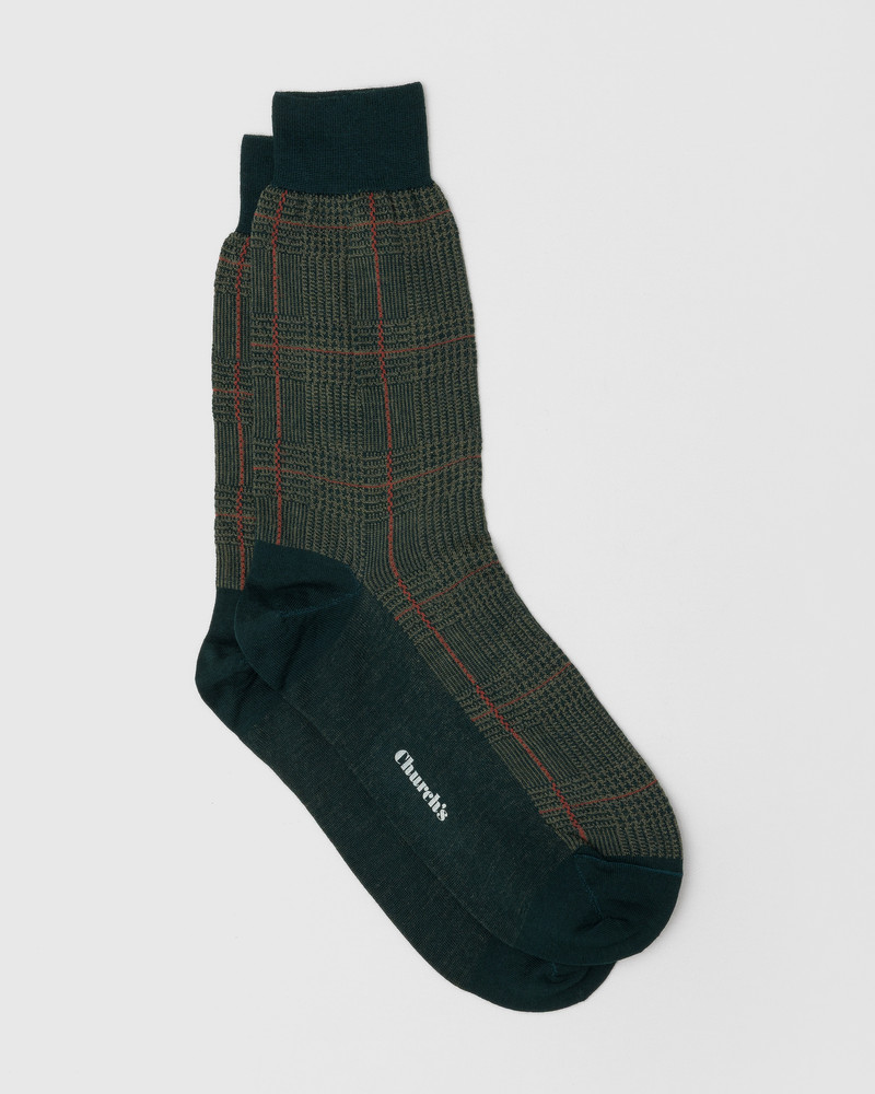 Prince of Wales Wool Socks 1