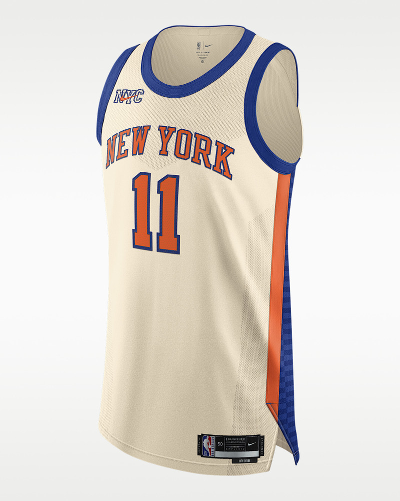 Jalen Brunson New York Knicks City Edition Men's Nike Dri-FIT ADV NBA Authentic Jersey 1