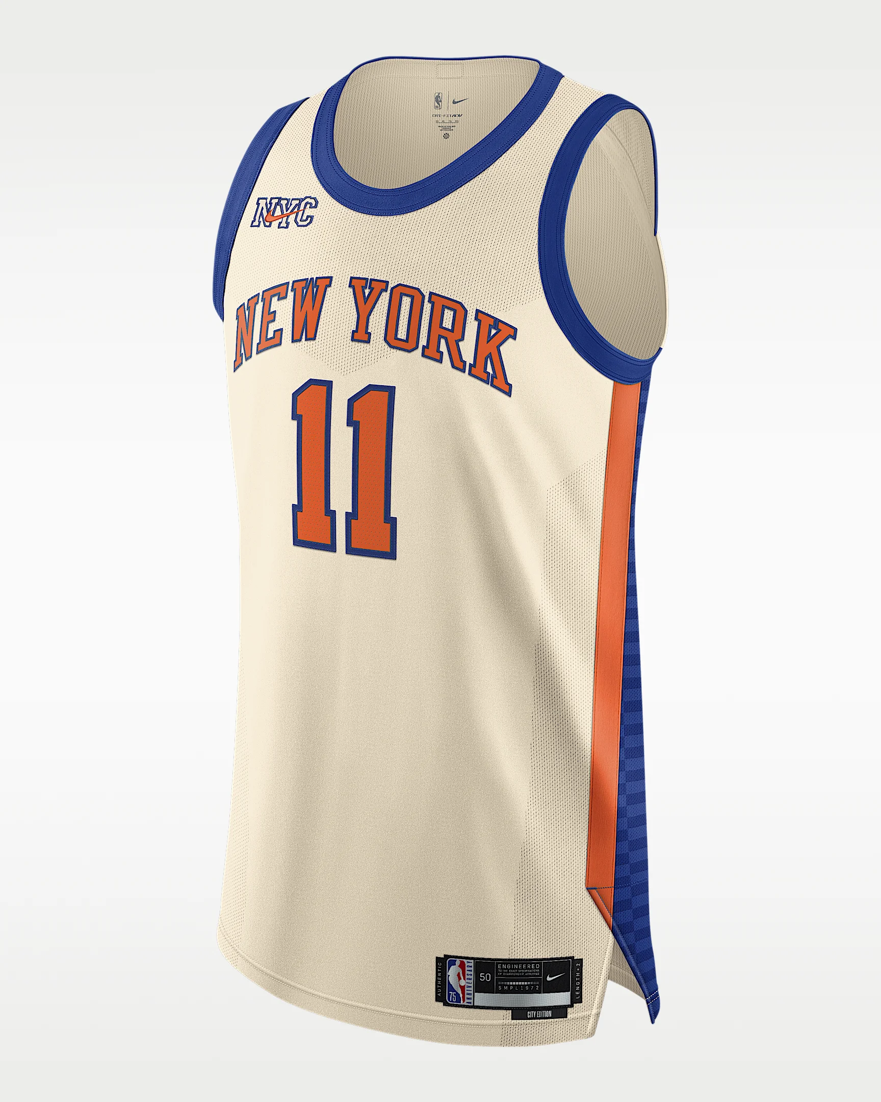 Jalen Brunson New York Knicks City Edition Men's Nike Dri-FIT ADV NBA Authentic Jersey - 1