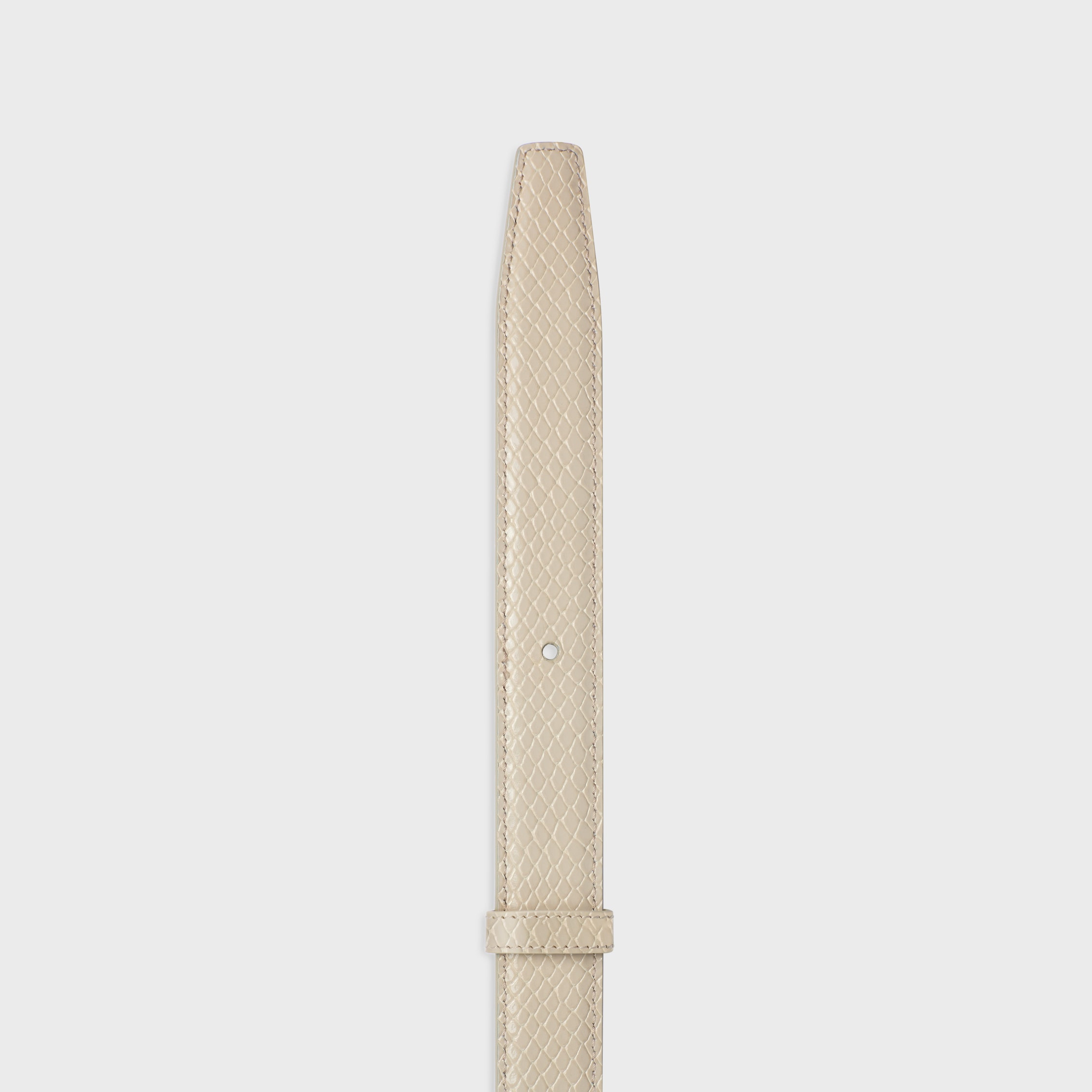 Reversible Strap 25MM IN TAURILLON LEATHER & PYTHON EMBOSSED CALFSKIN - 6