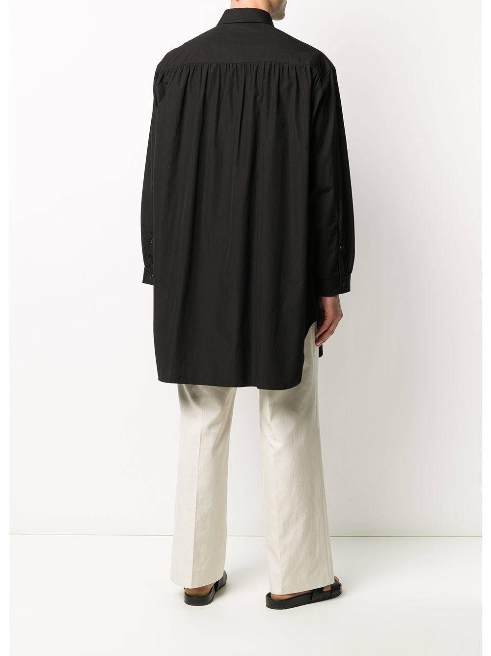 oversized pleated shirt - 4