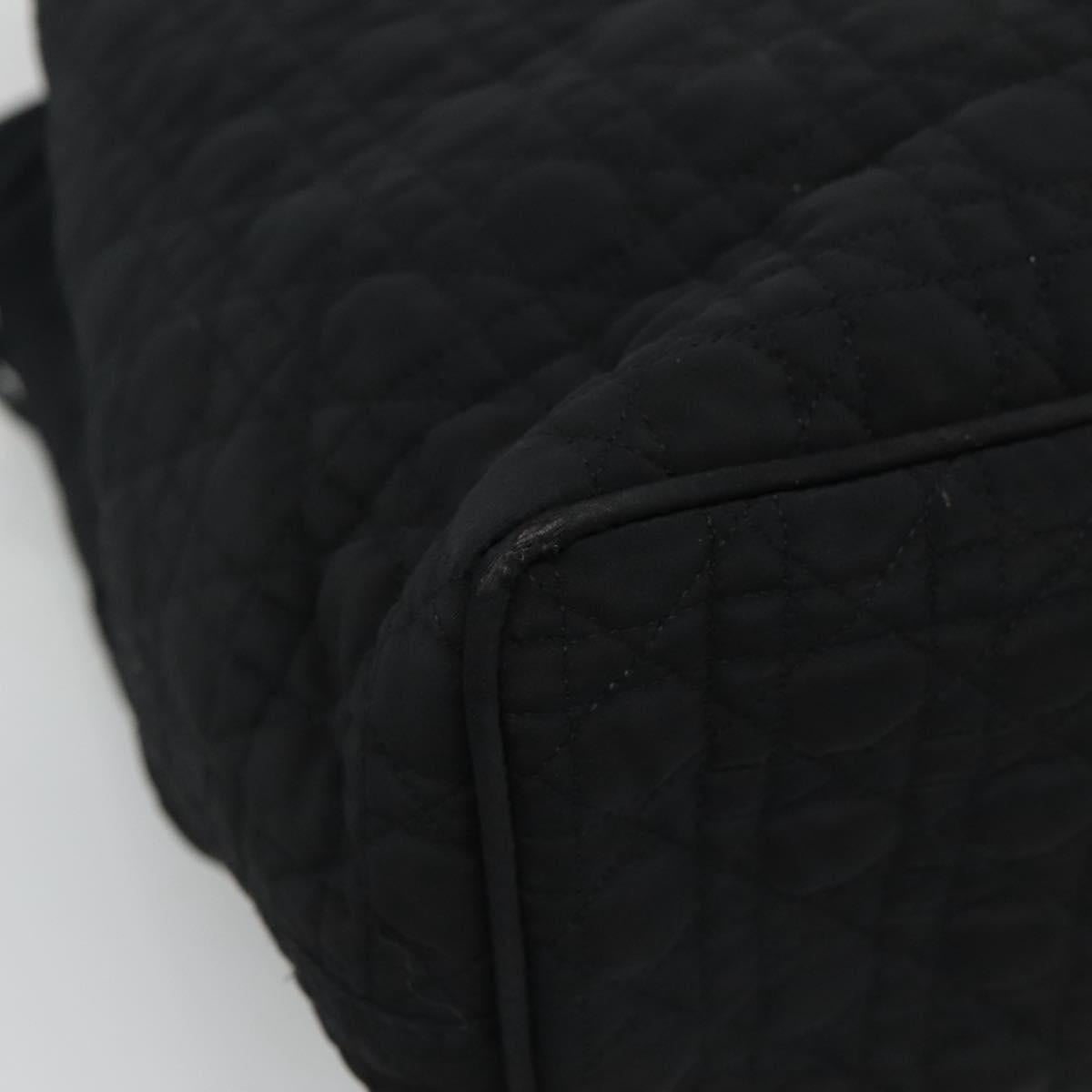 DIOR Canage Hand Bag Nylon Black Gold - 13
