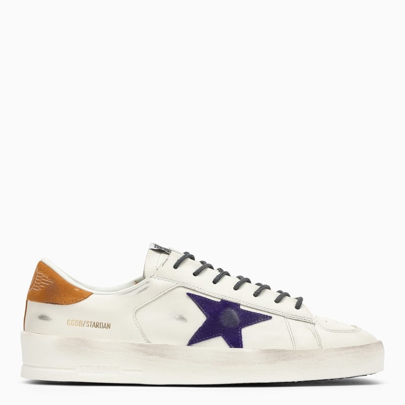 Golden Goose Low Stardan White/Purple/Mustard Trainer Men - 1