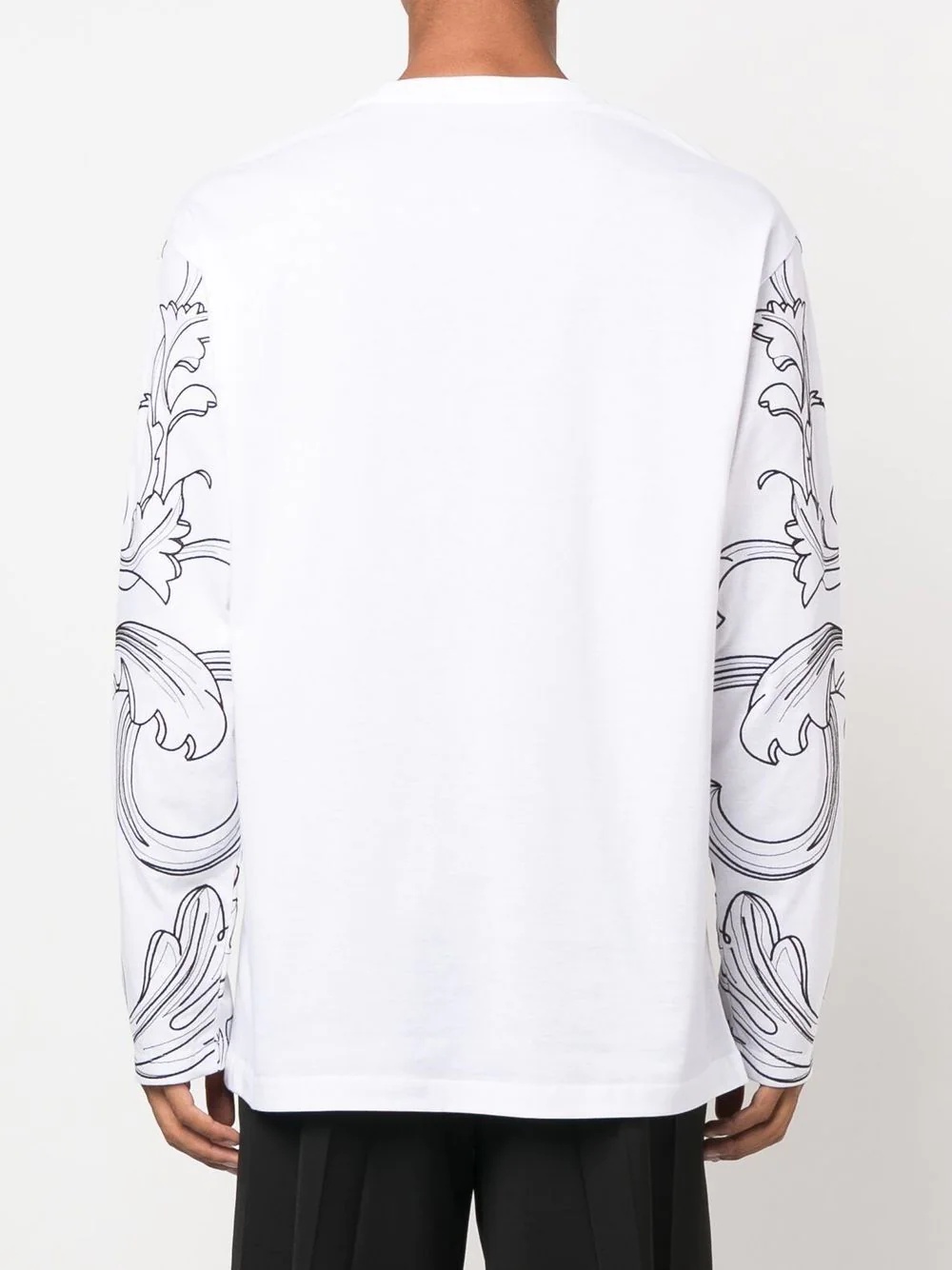 Barocco-sleeve medusa-print T-shirt - 4