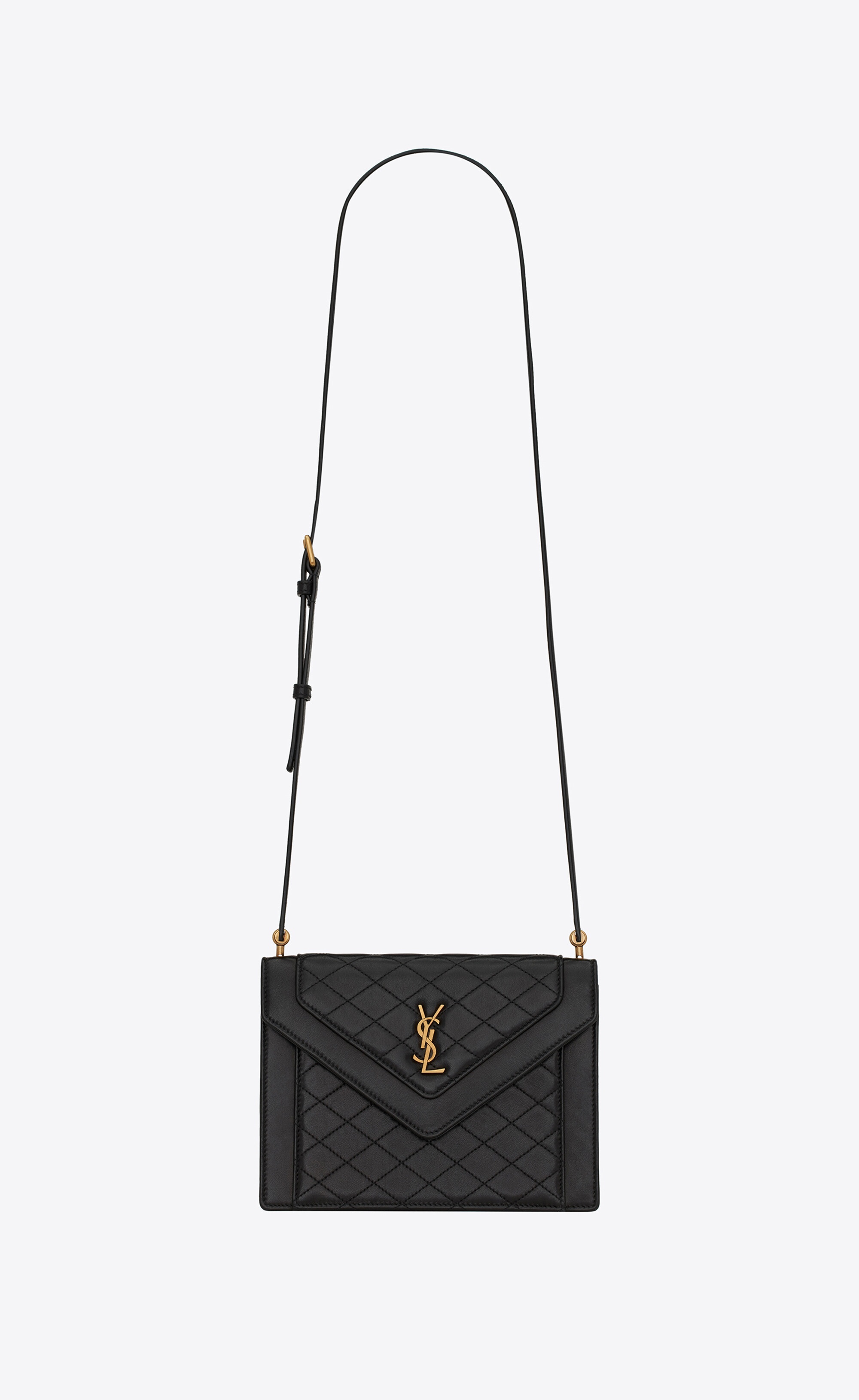 Saint Laurent Gaby Mini YSL Lambskin Crossbody Bag - Bergdorf Goodman