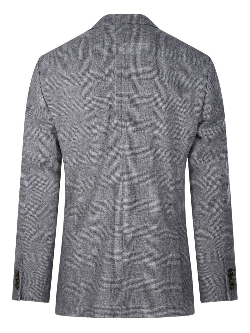 LARDINI checked blazer outlook