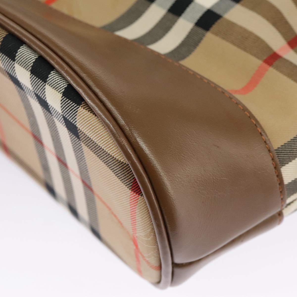 Burberry Nova Check Shoulder Bag Canvas Beige Gold - 15
