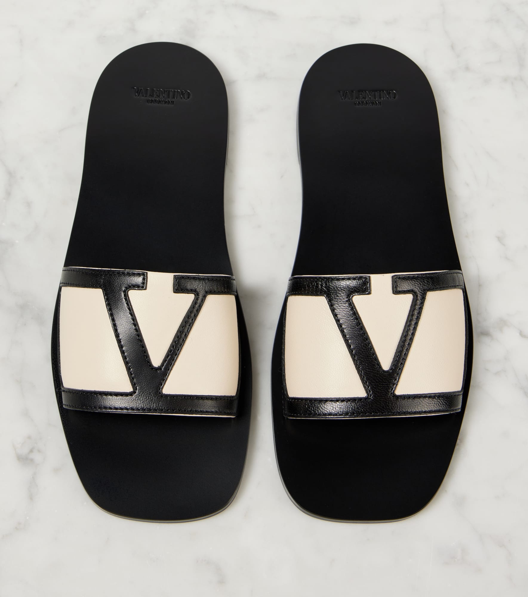 Viva Superstar leather slides - 5