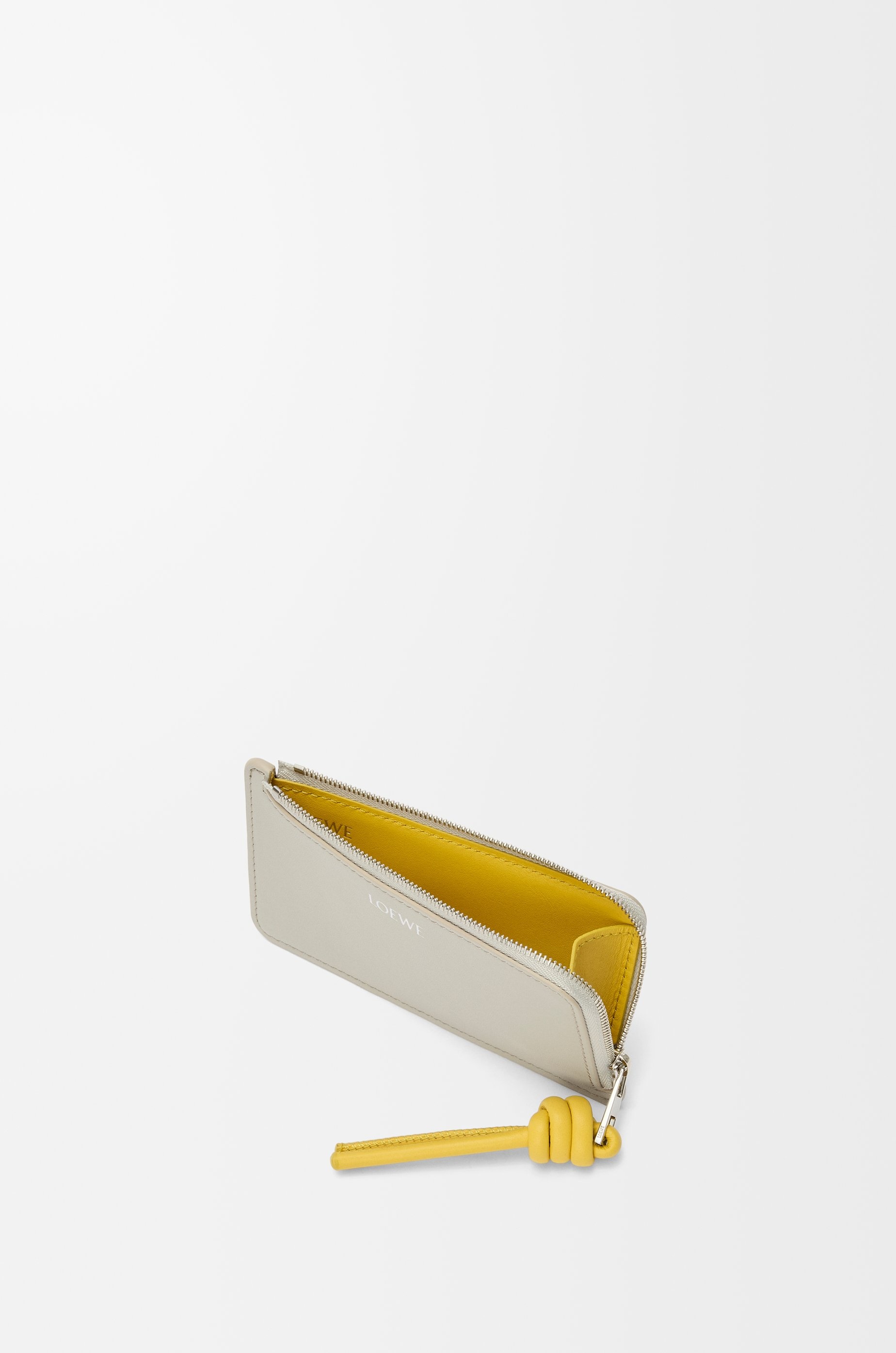 Knot coin cardholder in shiny nappa calfskin - 3