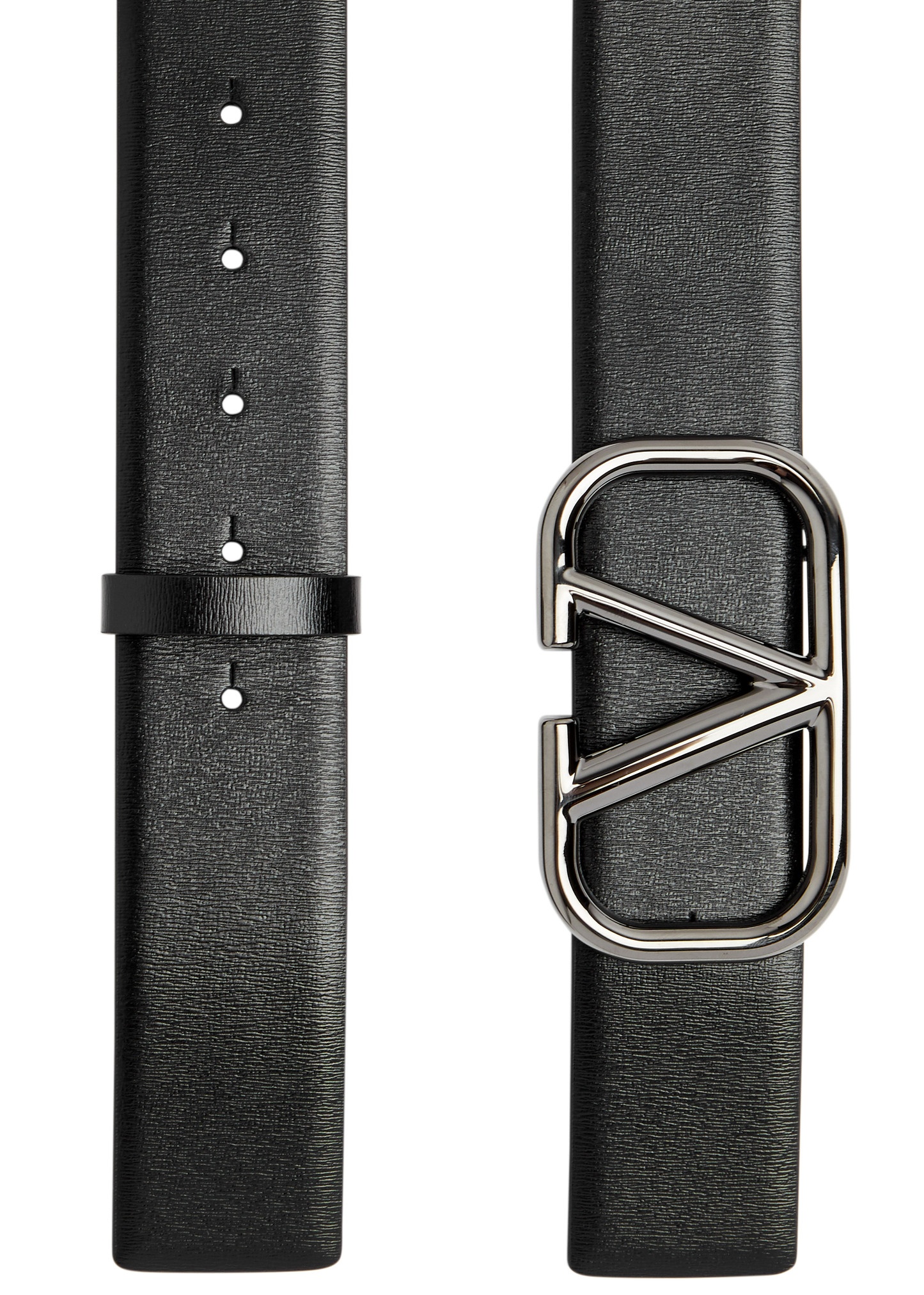 VLogo leather belt - 3
