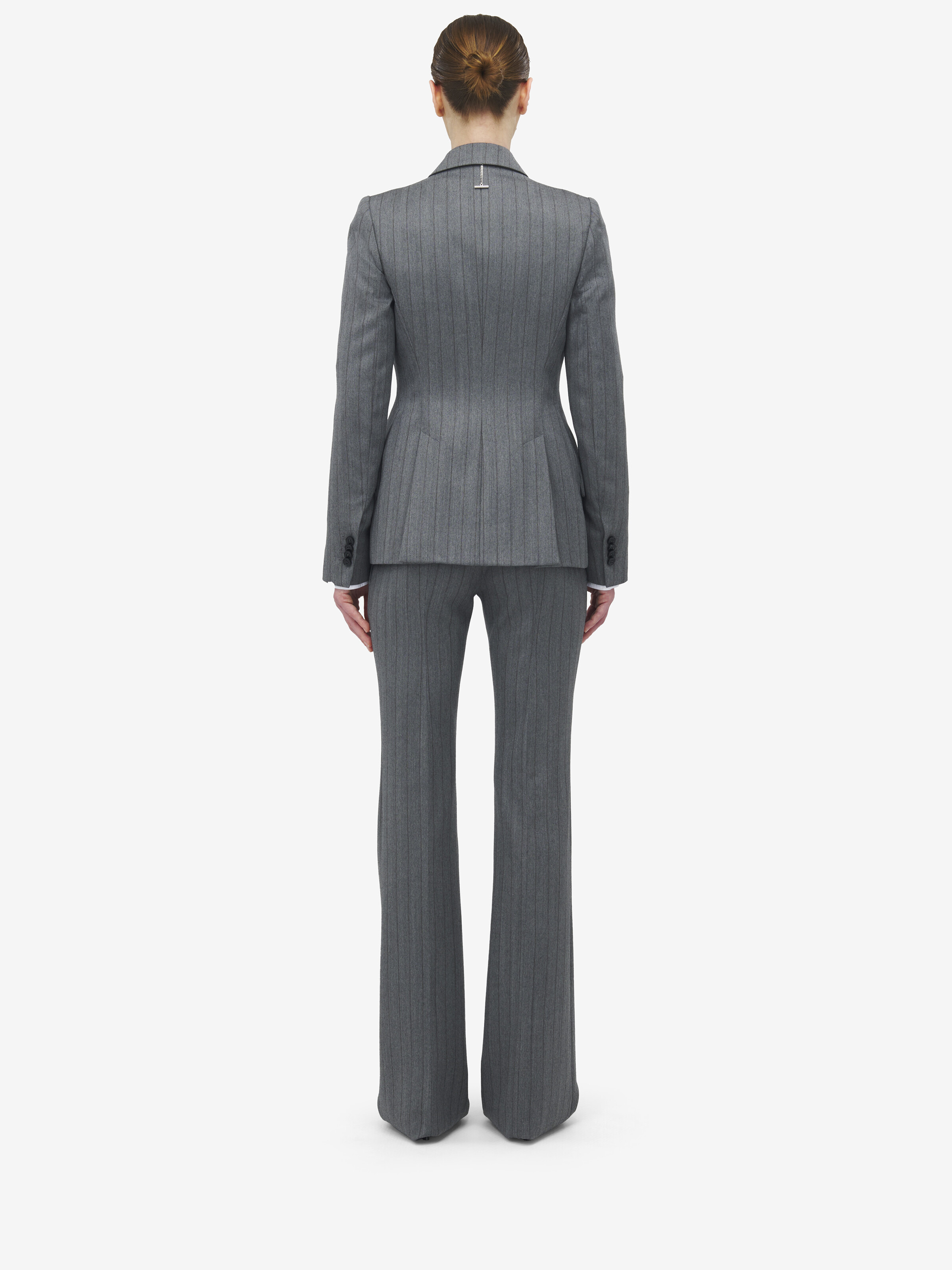 Herringbone Single-Breasted Jacket - 5