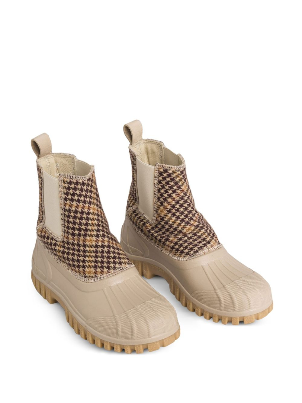 Balbi houndstooth-patterned chelsea boots - 2