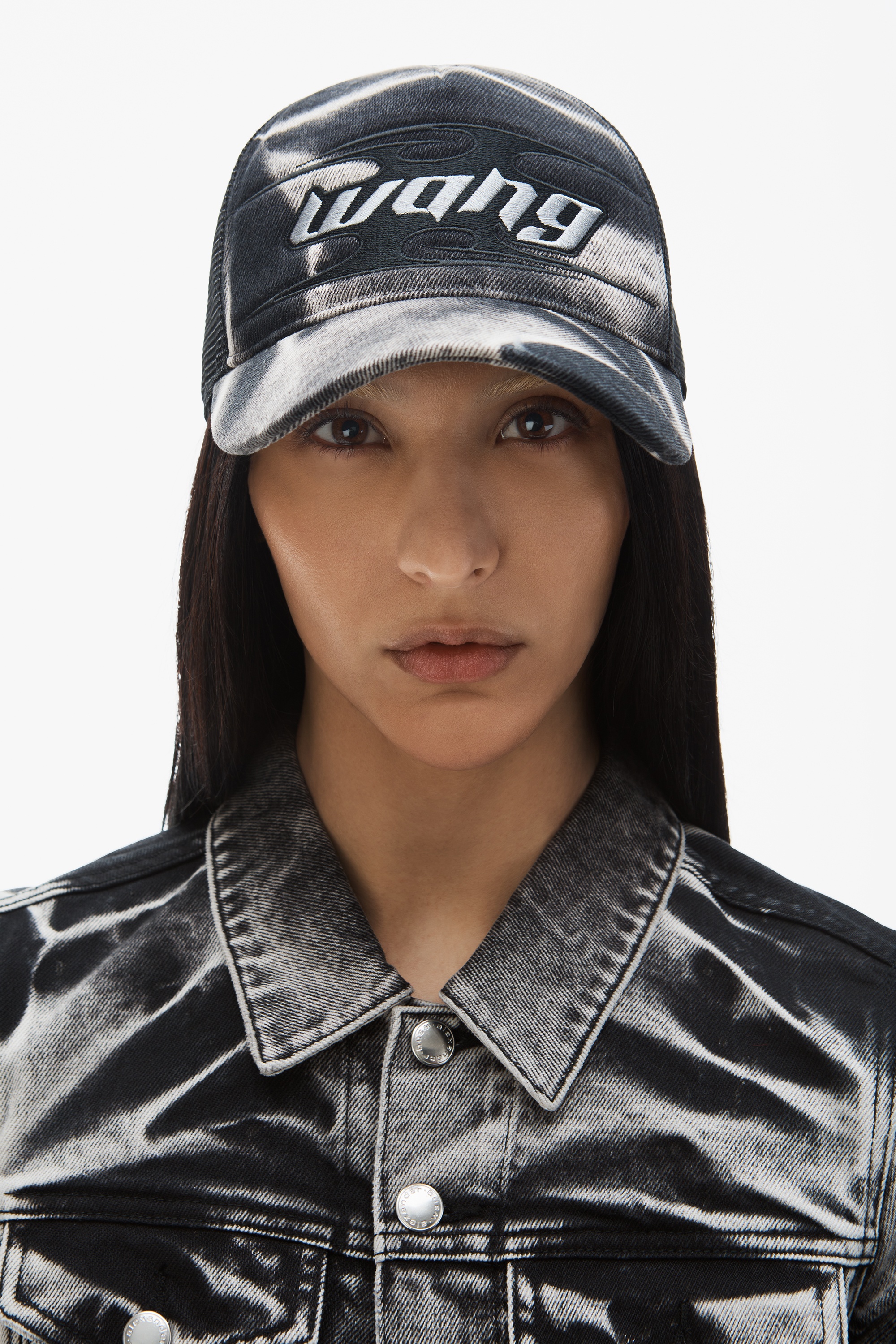 blade logo-embroidered trucker hat in cotton - 4