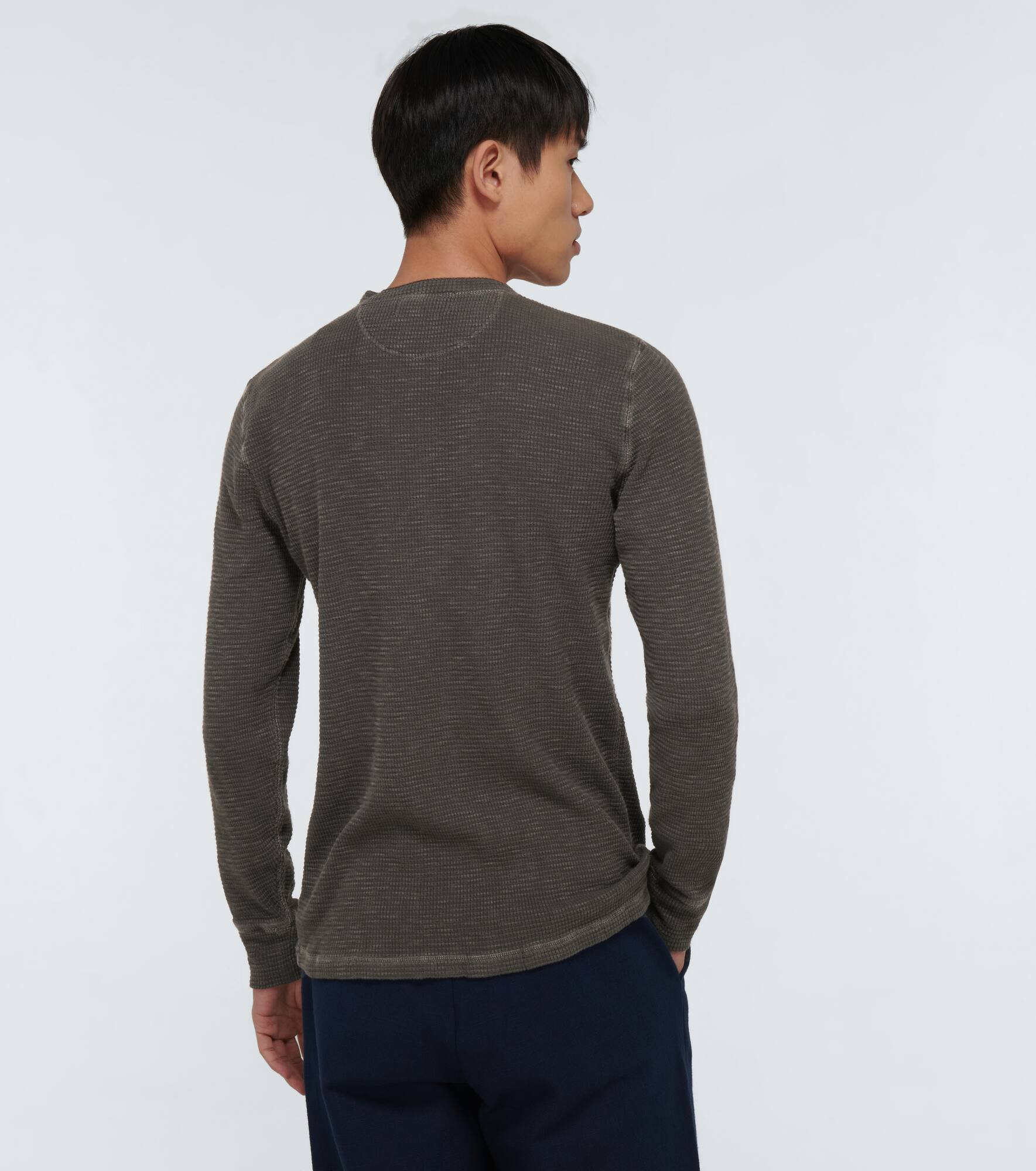 Henley long-sleeved T-shirt - 4