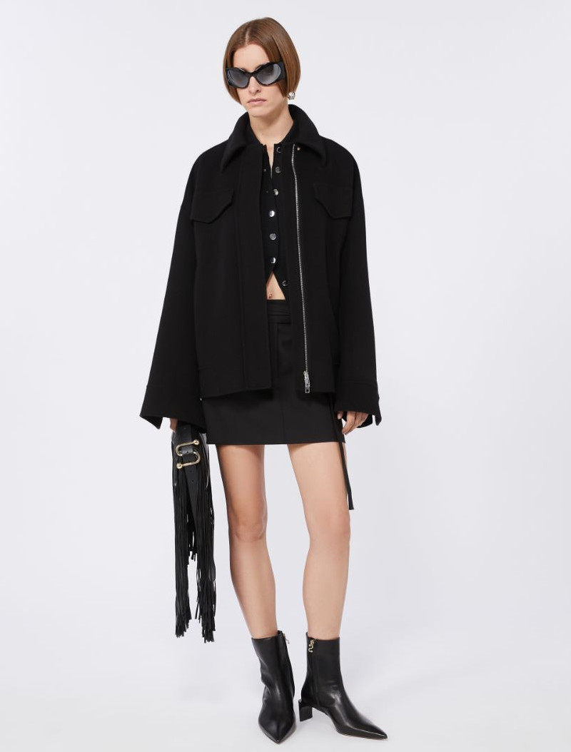 Sportmax Double-faced wool pea coat outlook