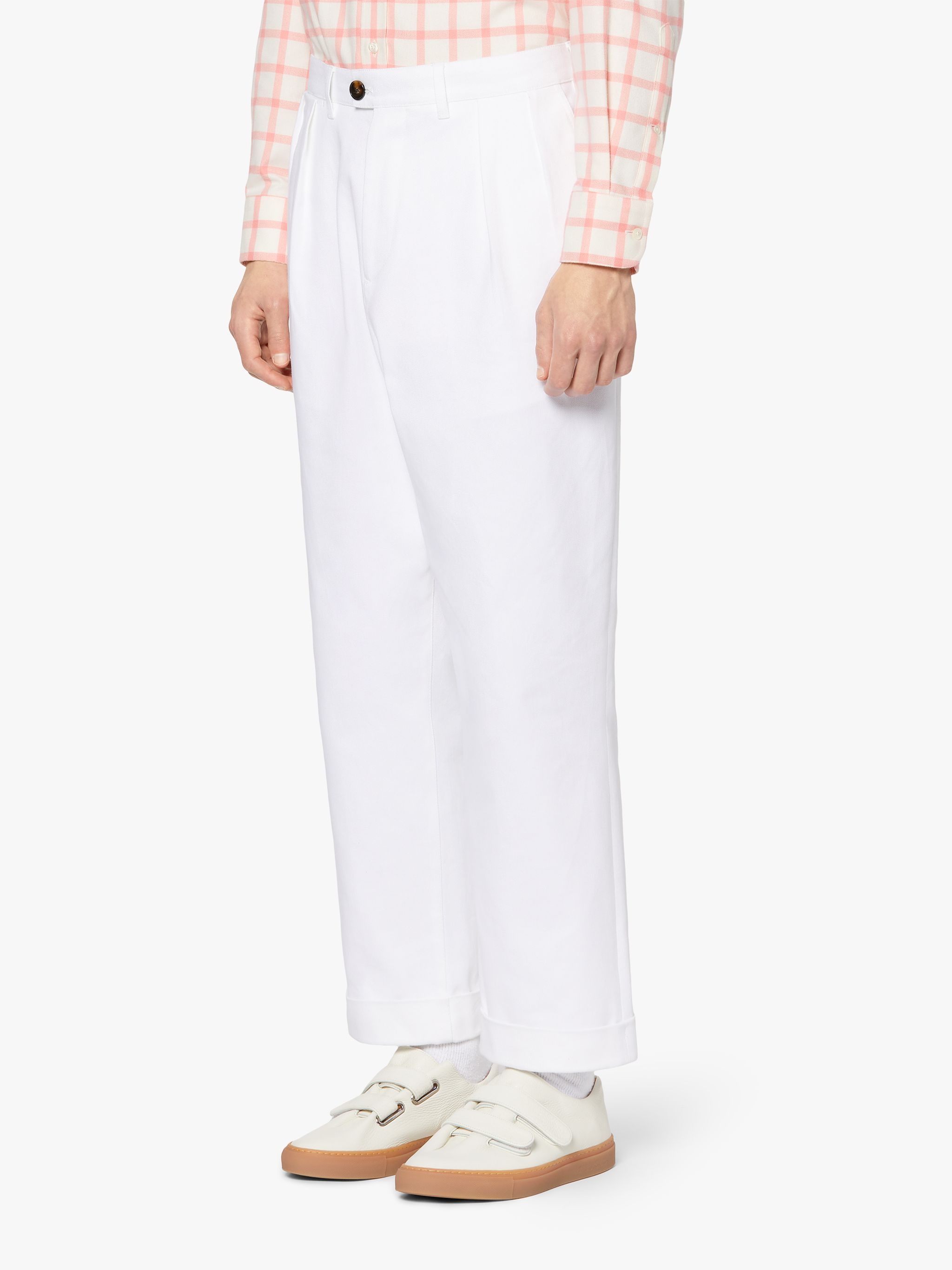 FIELD WHITE DRILL COTTON CHINO TROSUERS | GTM-202 - 3