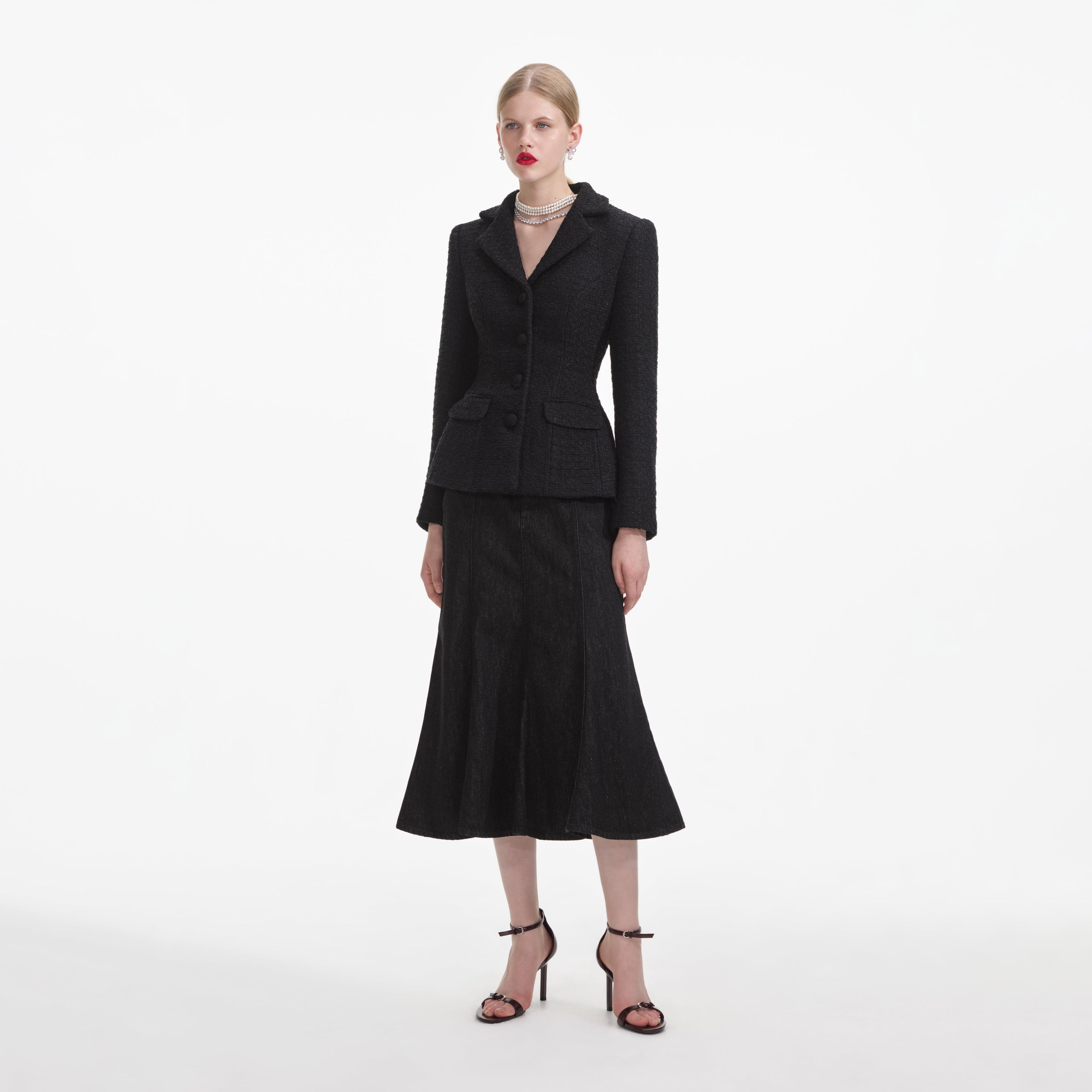Black Boucle Jacket - 2