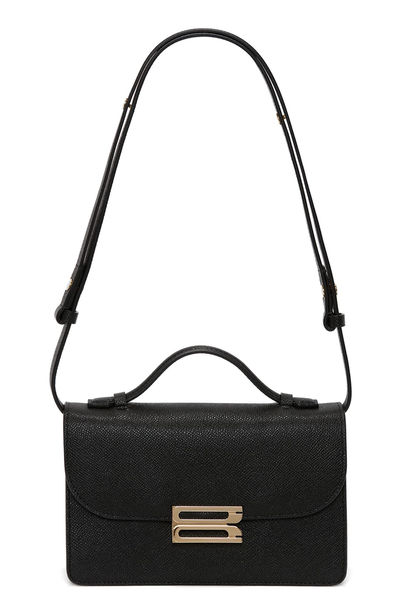 Victoria Beckham The Mini Dorian Grained Leather Shoulder Bag in Black at Nordstrom - 1