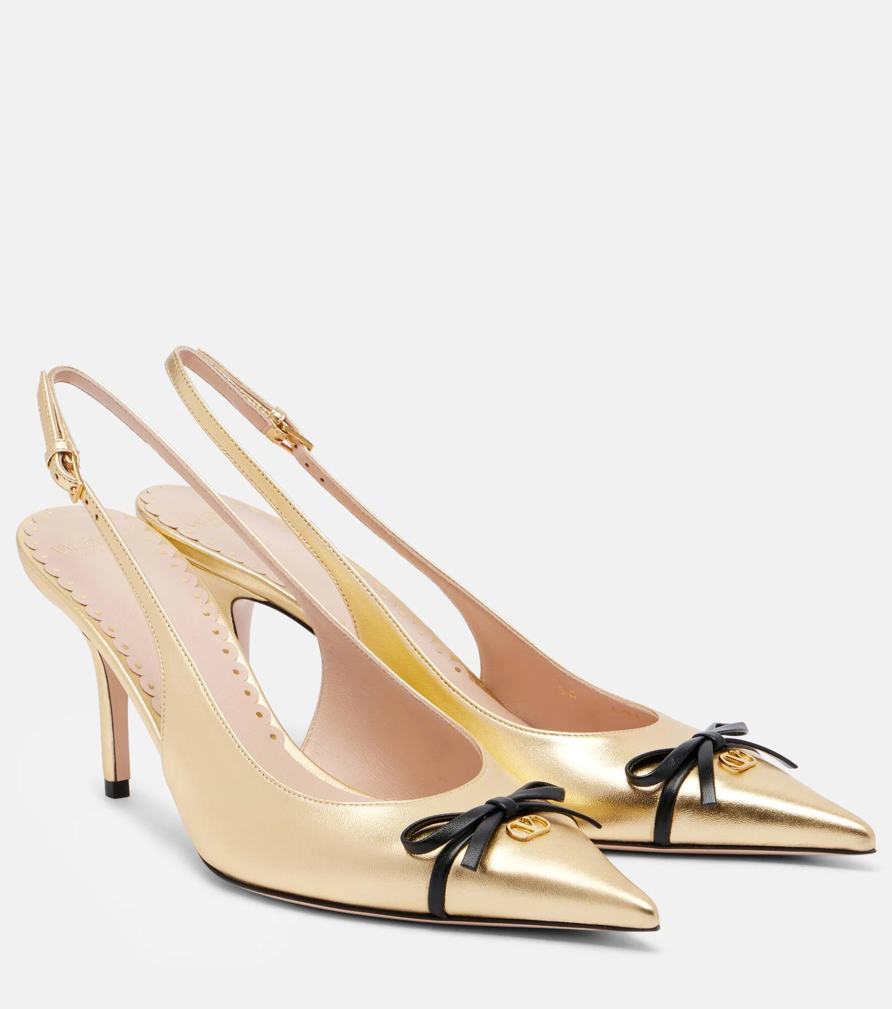 Bepointy 80 leather slingback pumps - 1