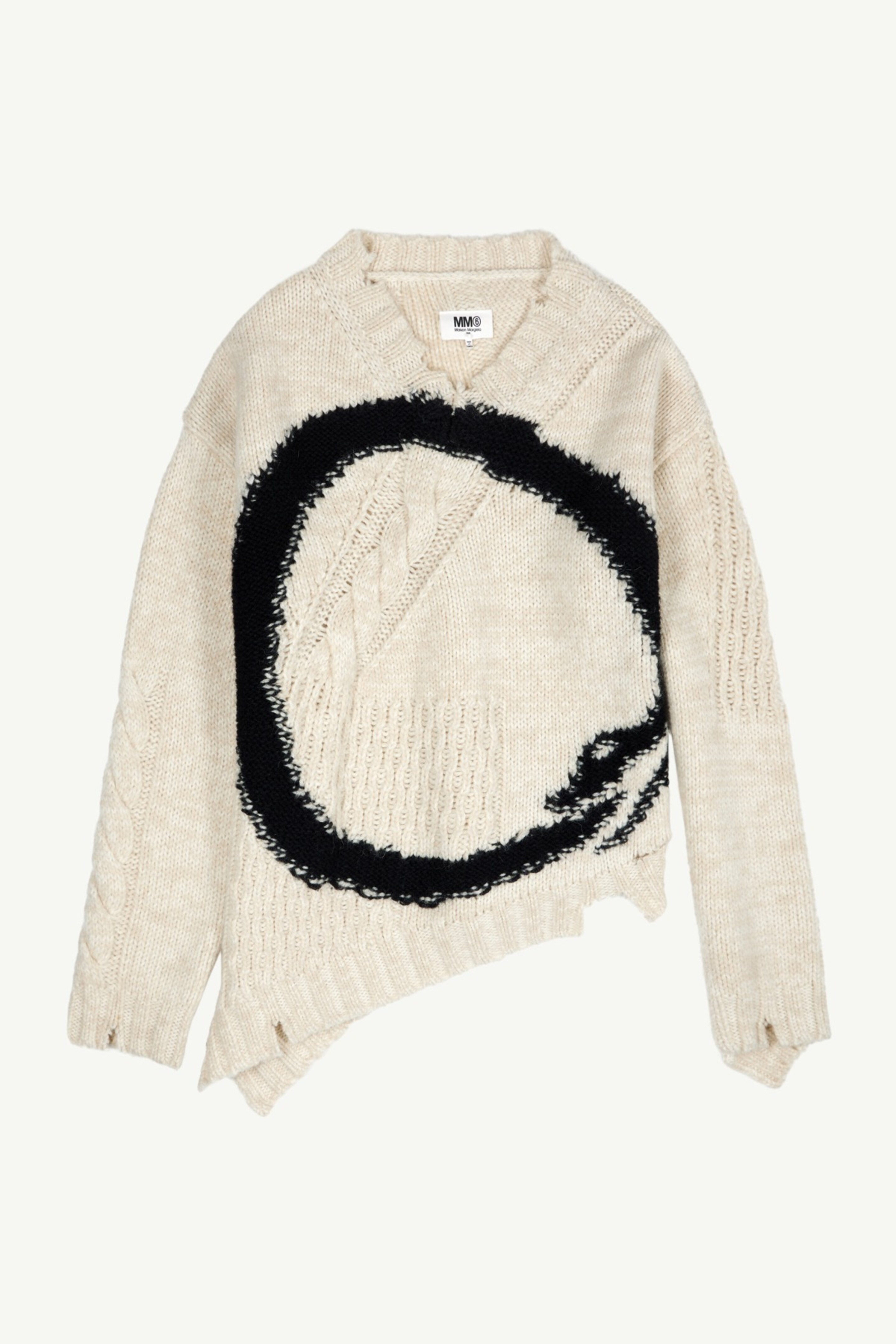 Distressed knit sweater - 1