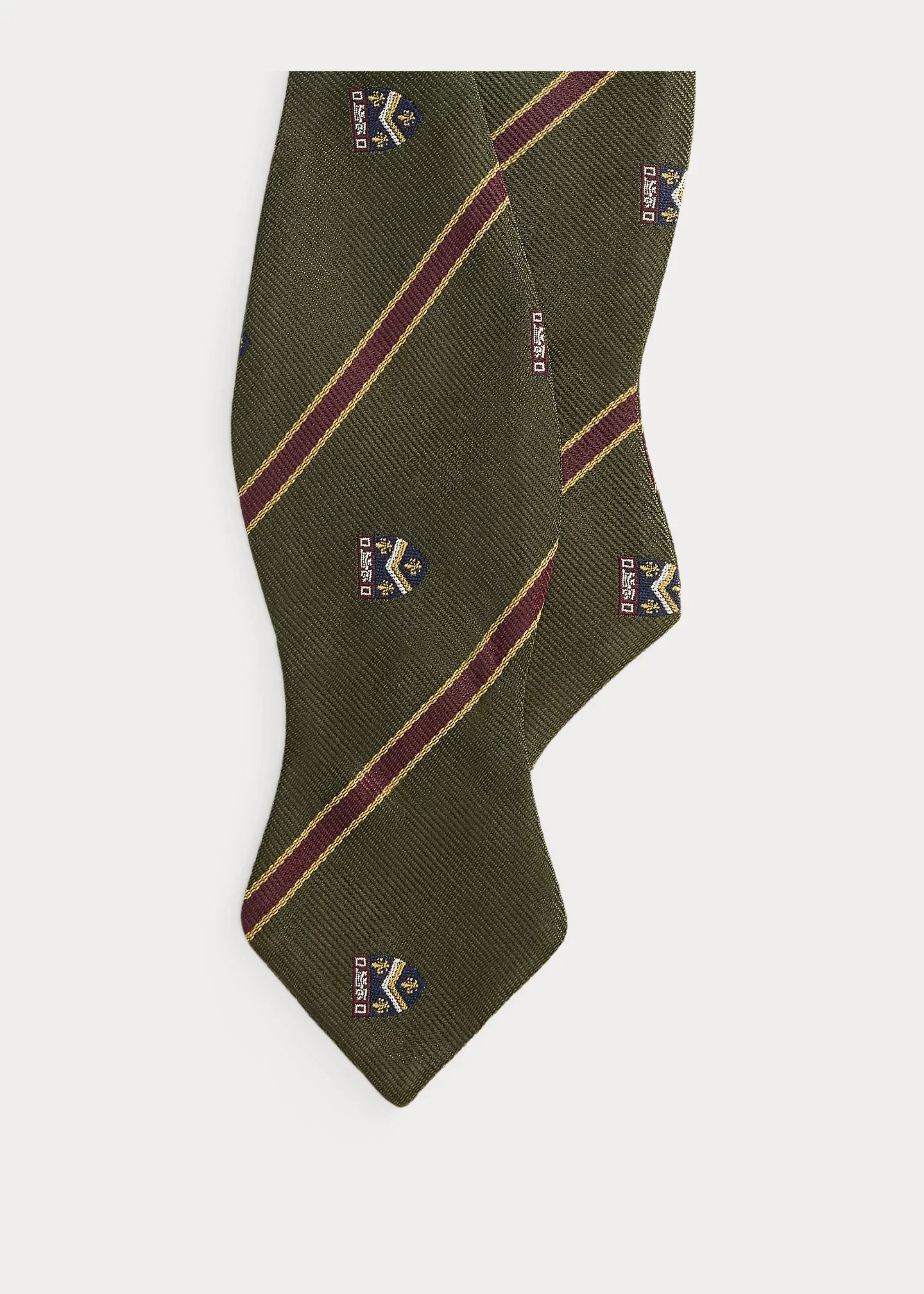 Striped Silk Club Bow Tie - 1
