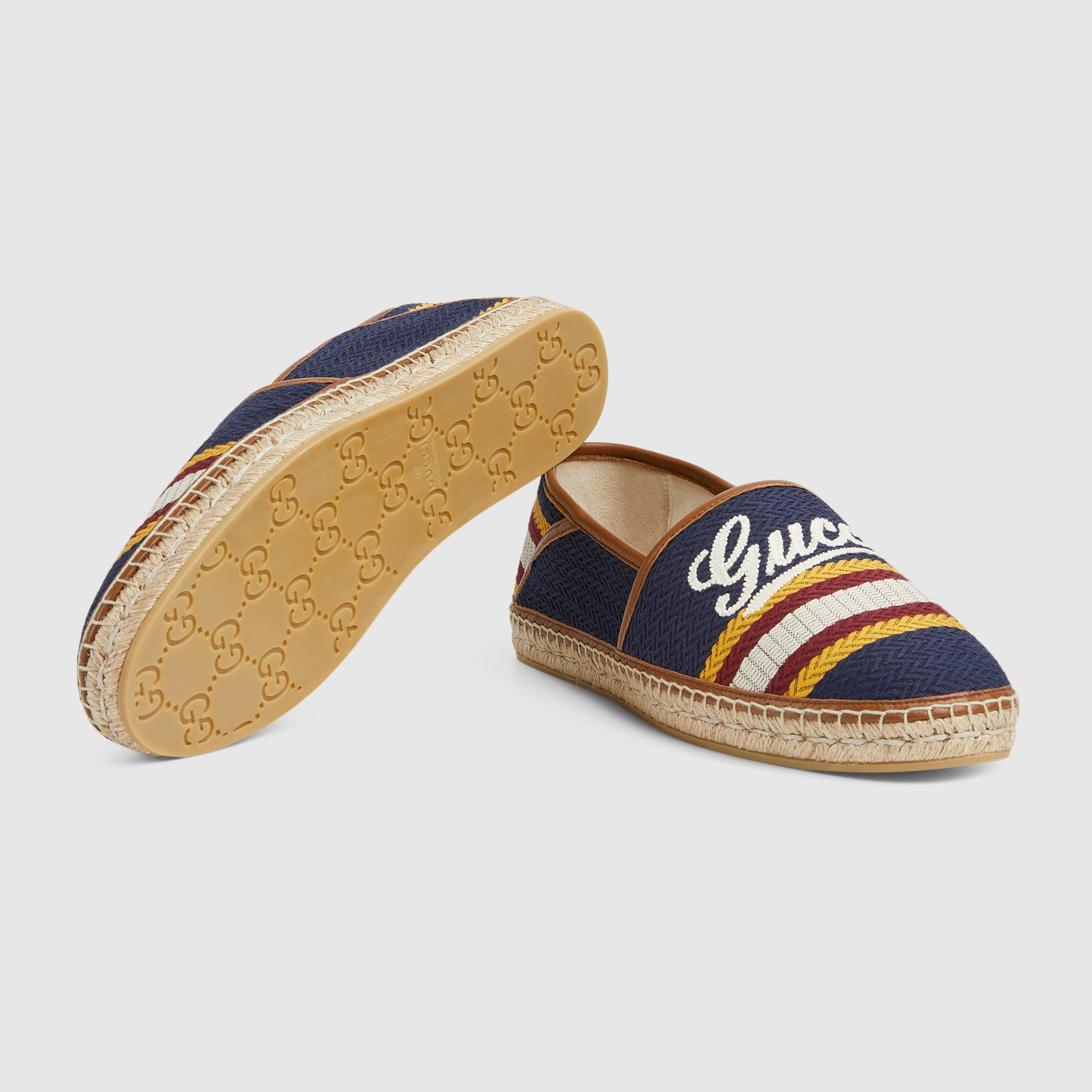 Men's espadrille with Gucci script - 8