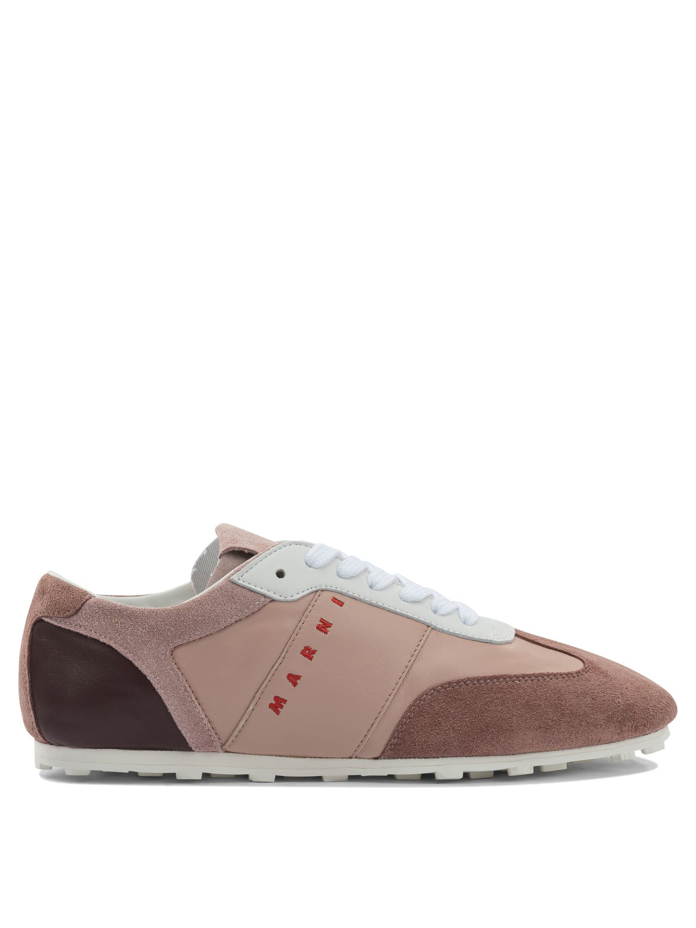 Marni Leather Sneaker With Logo - 1