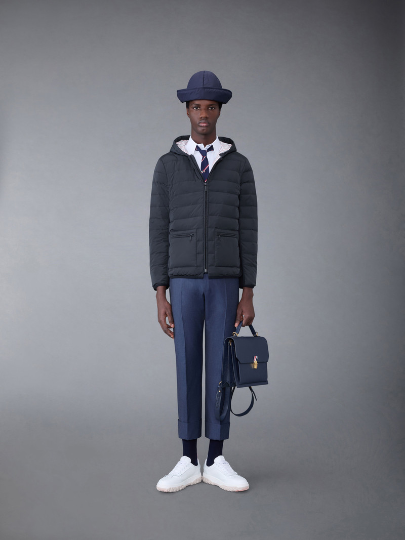 Poly Twill Rib 4-Bar Down Hooded Jacket 3