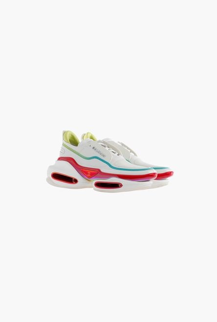 Multicolored leather and nylon B-Bold low-top sneakers - 2