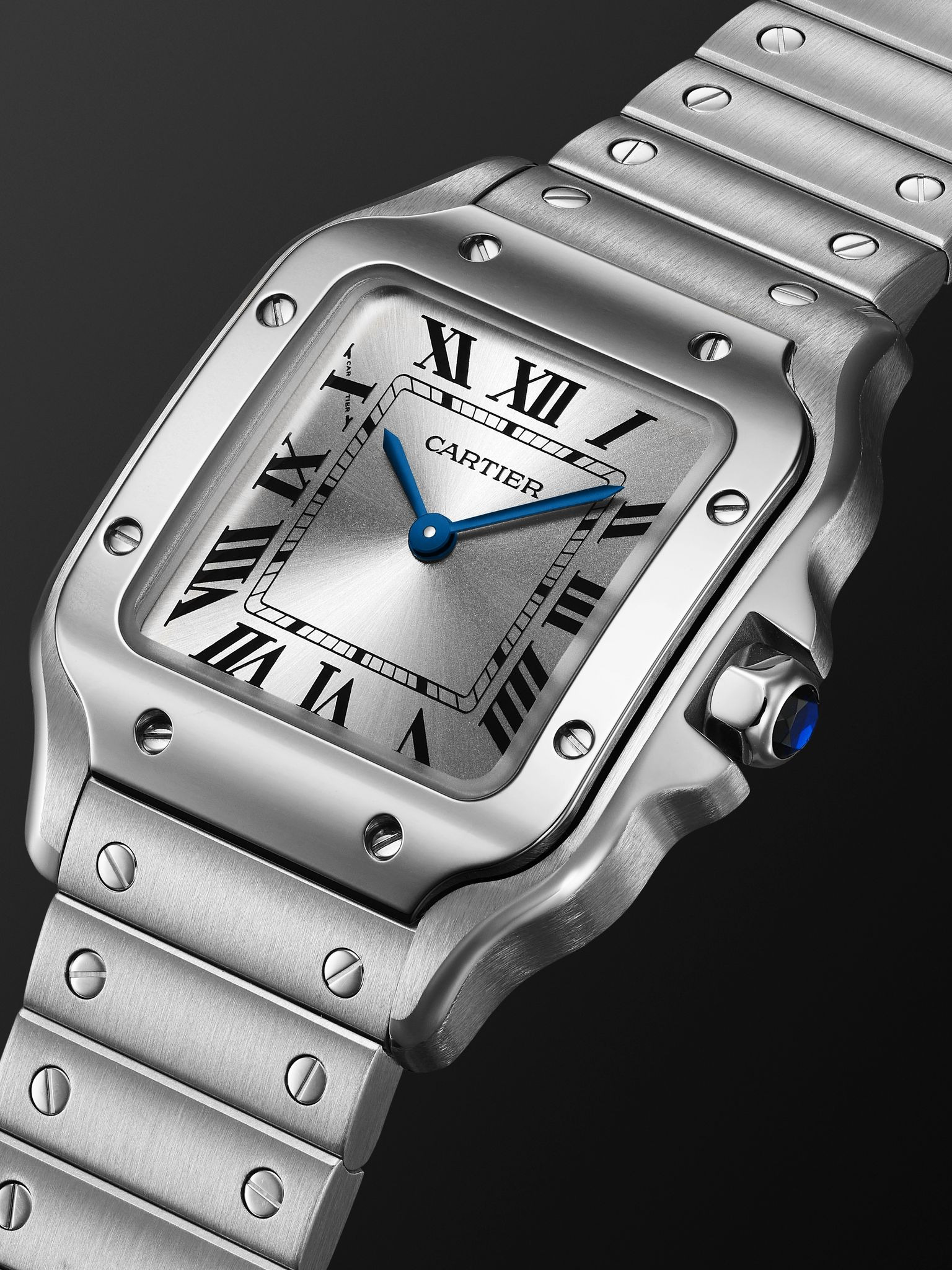 Santos de Cartier Small 34.5mm Stainless Steel Interchangeable and Leather Watch, Ref. No. CRWSSA008 - 3