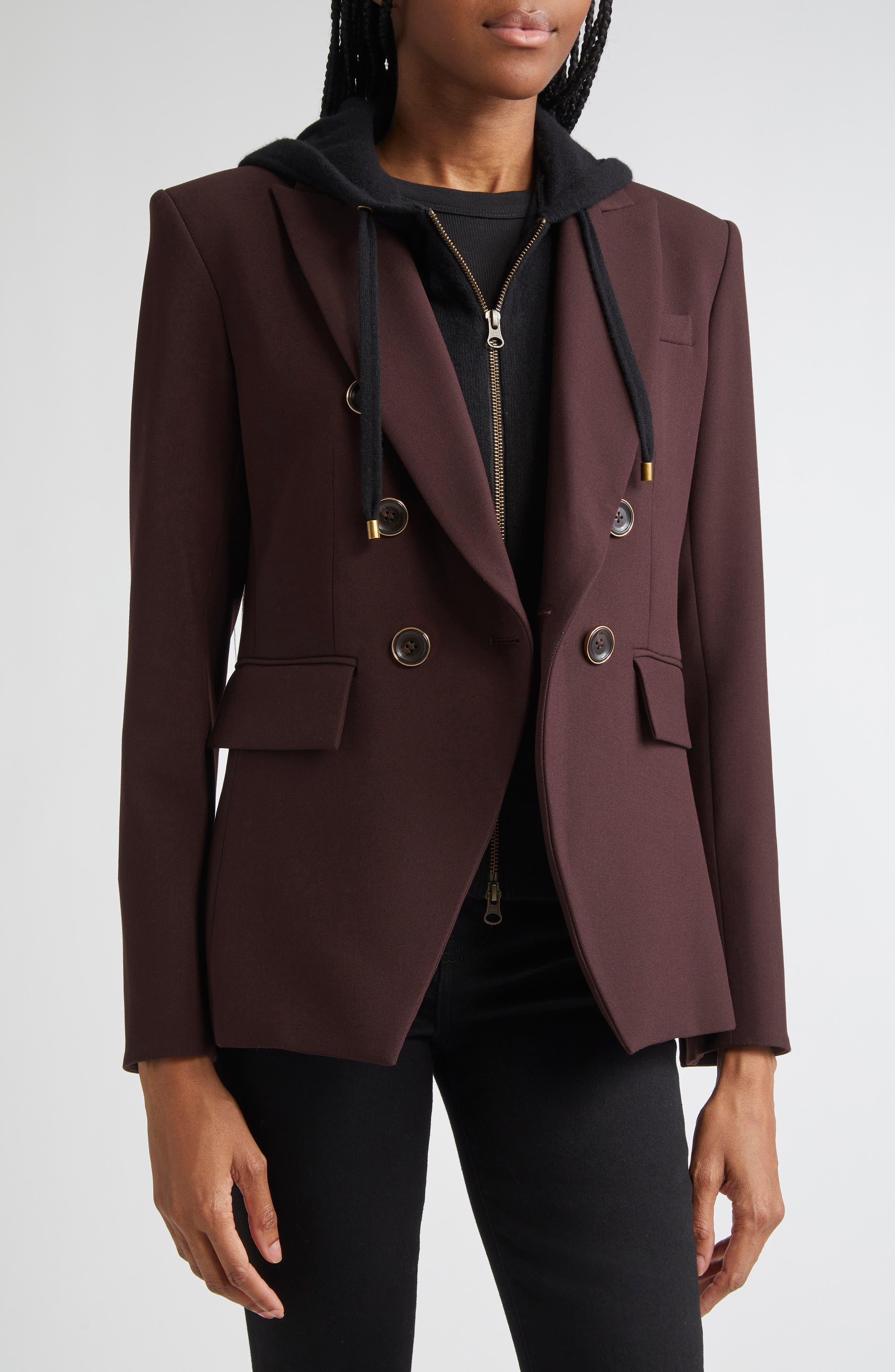 Veronica Beard Miller Dickey Jacket in Dark Currant at Nordstrom - 3