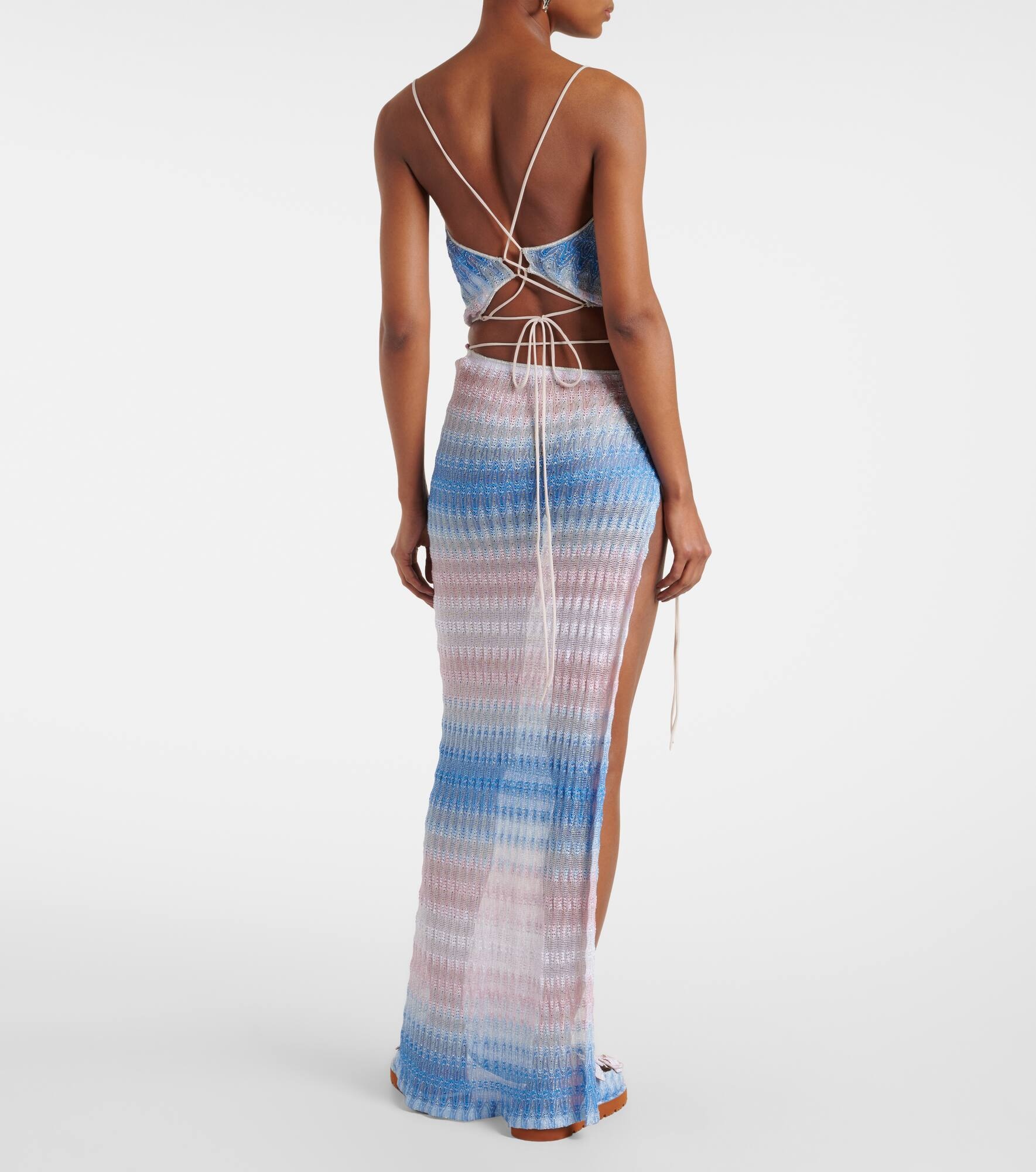 Gradient wrap skirt - 3