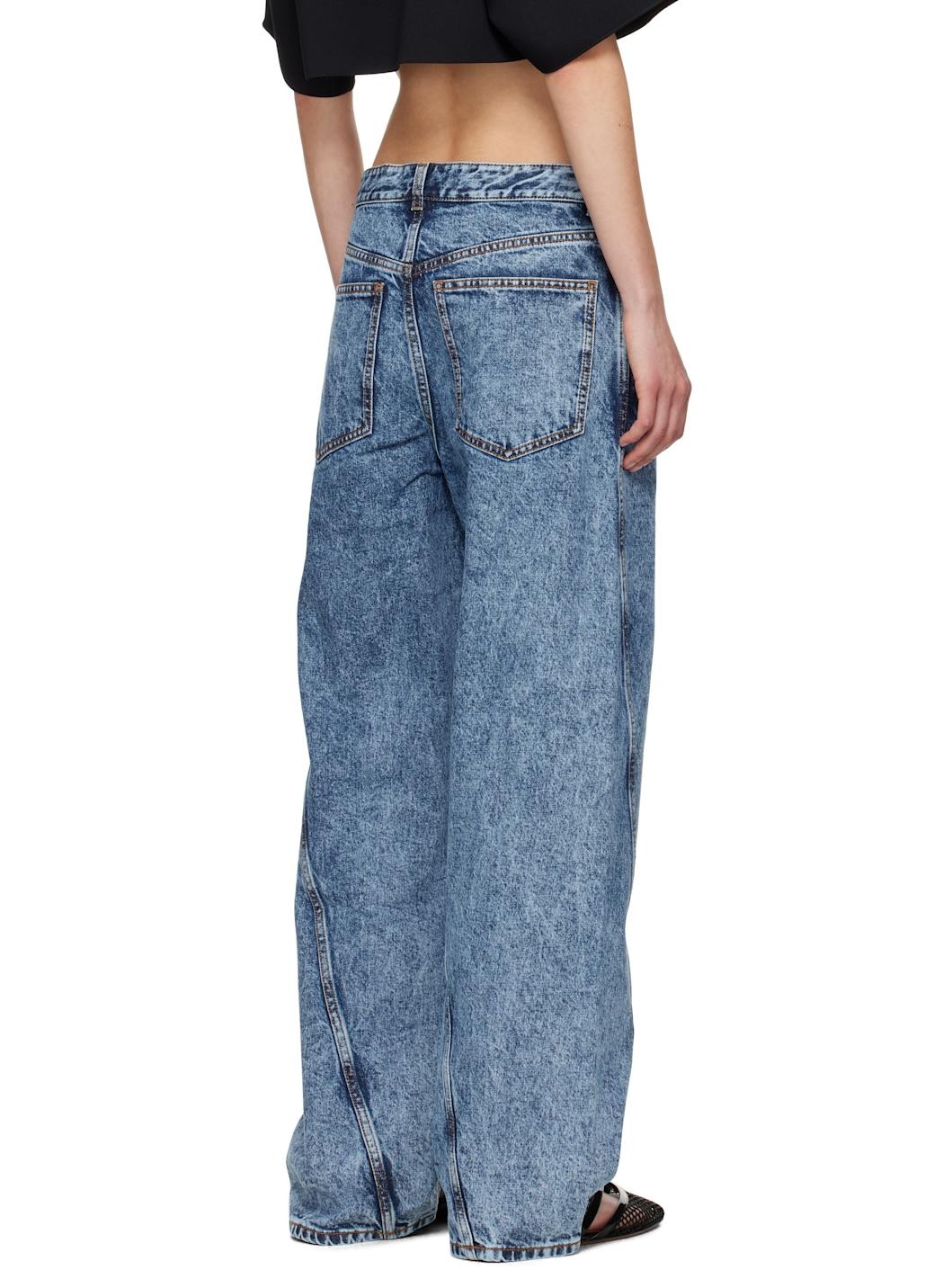 Blue Twisted Jeans - 3