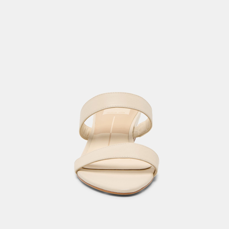KAMILE SANDALS BONE LEATHER 6