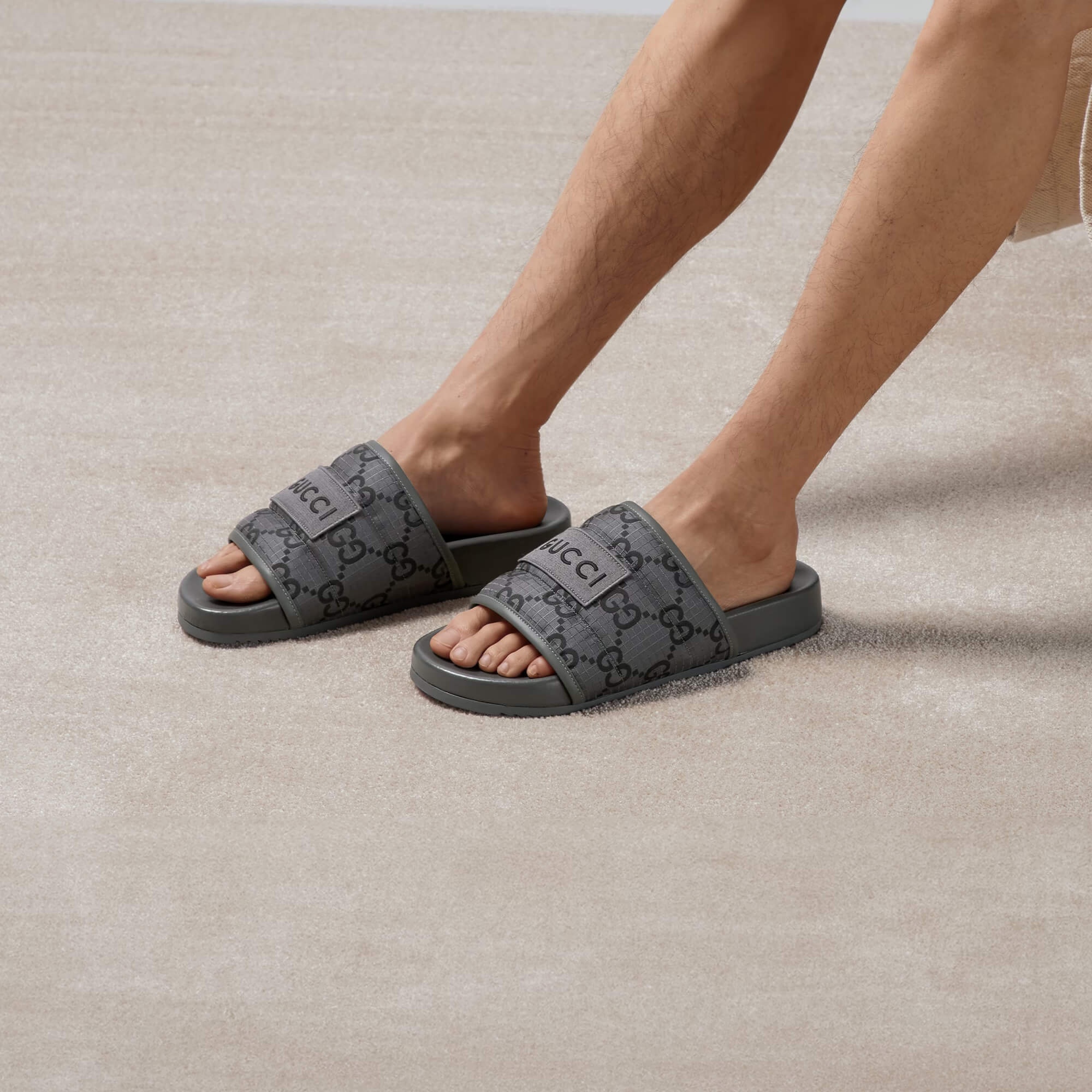 Gucci Logo GG Slide Sandals - 4