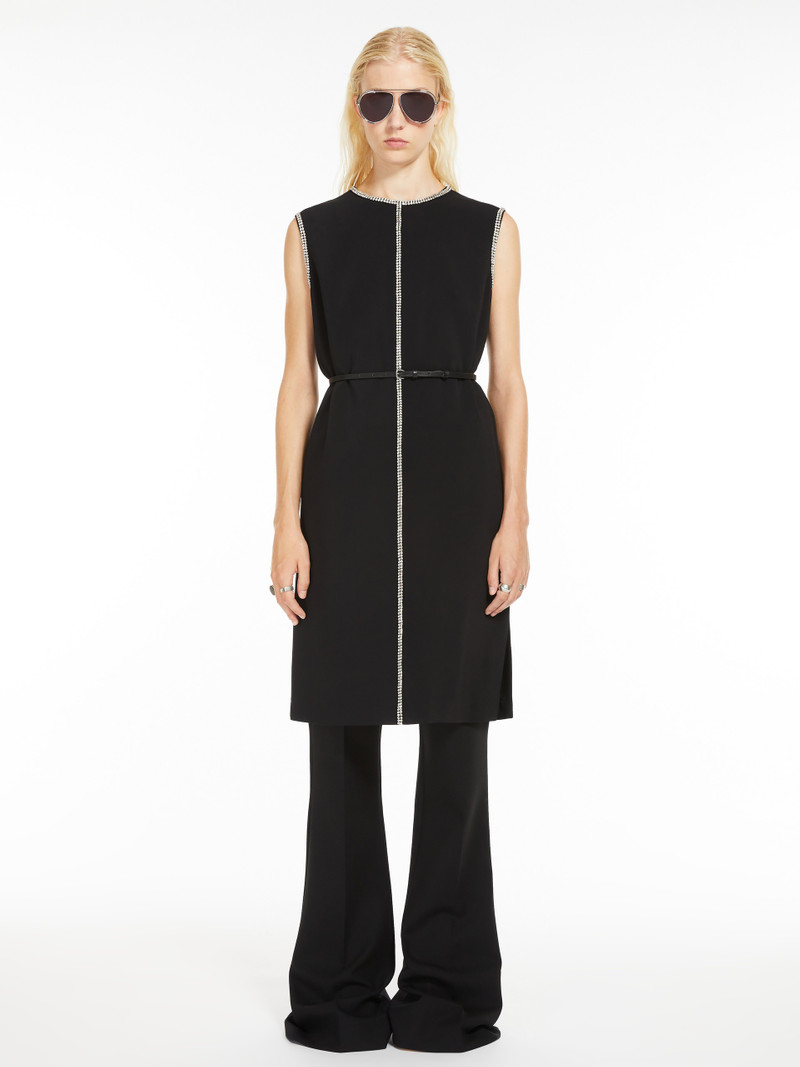 Sportmax EARRY2 Sleeveless stretch viscose dress outlook